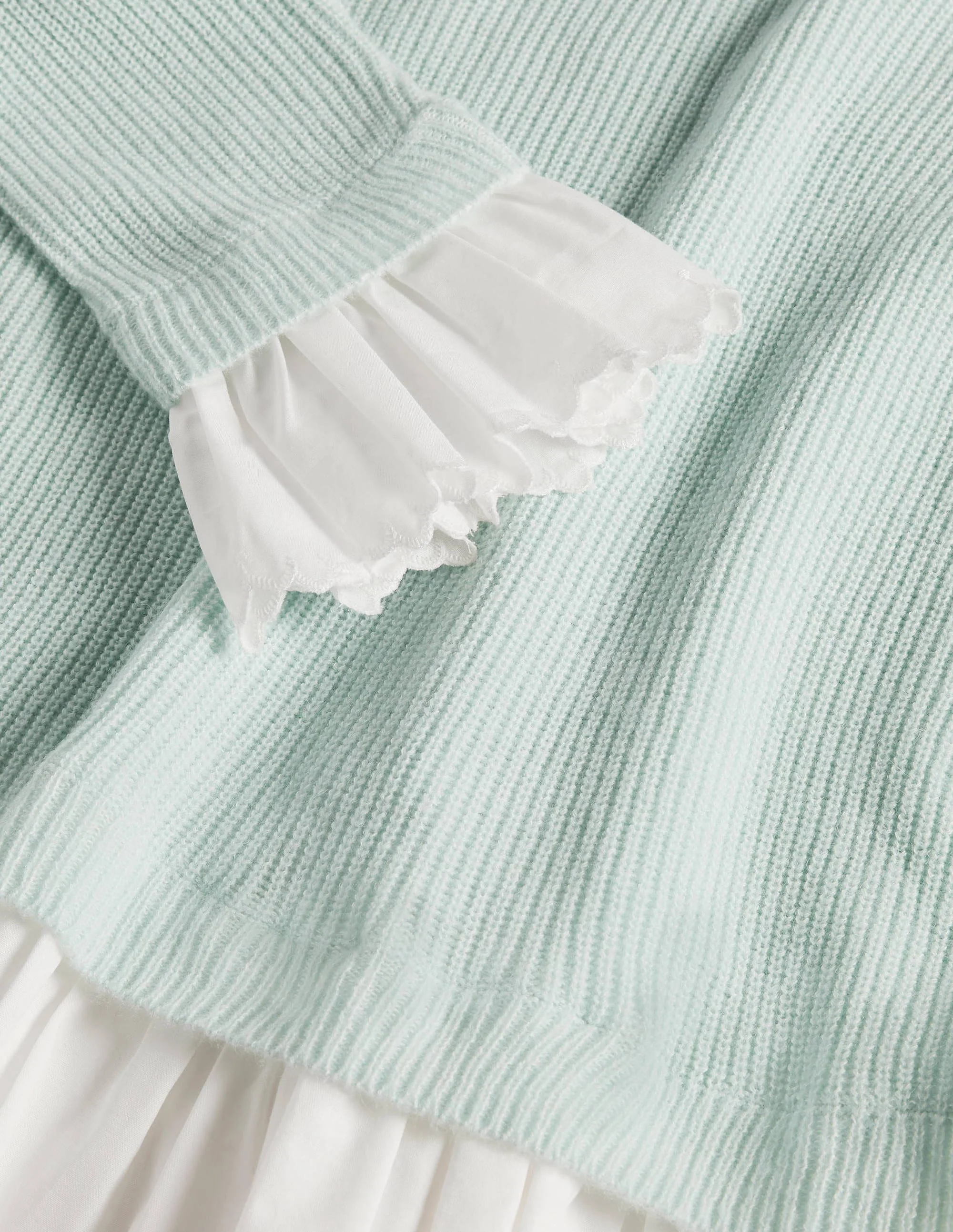 Catherine Flauschiger Webpullover-Seeblau - Image 6