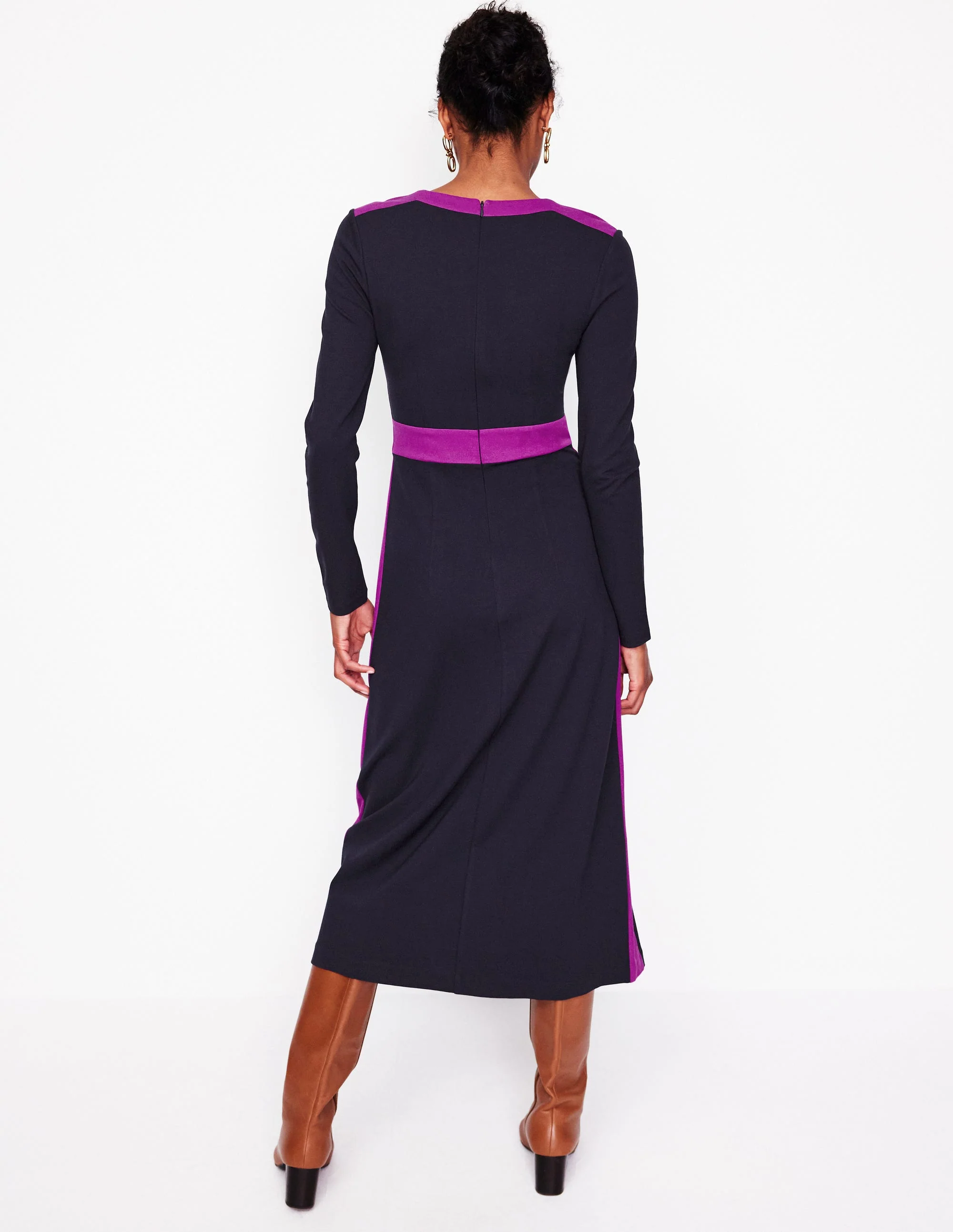 Catherine Ponte-Midikleid-Aqua Marine Marl - Image 3