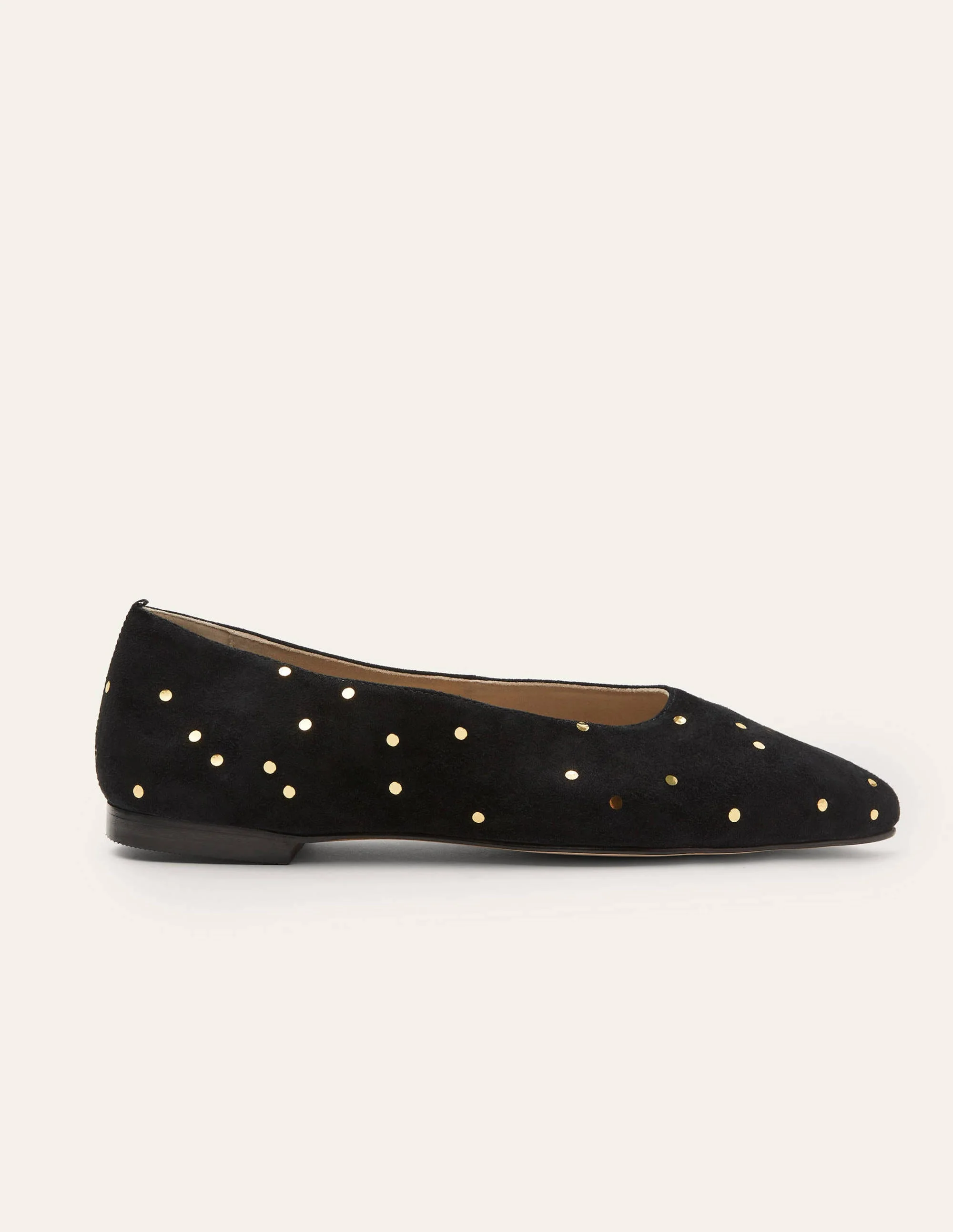 Catriona Ballerinas-Schwarz/Gold, Verstreute Tupfen - Image 2