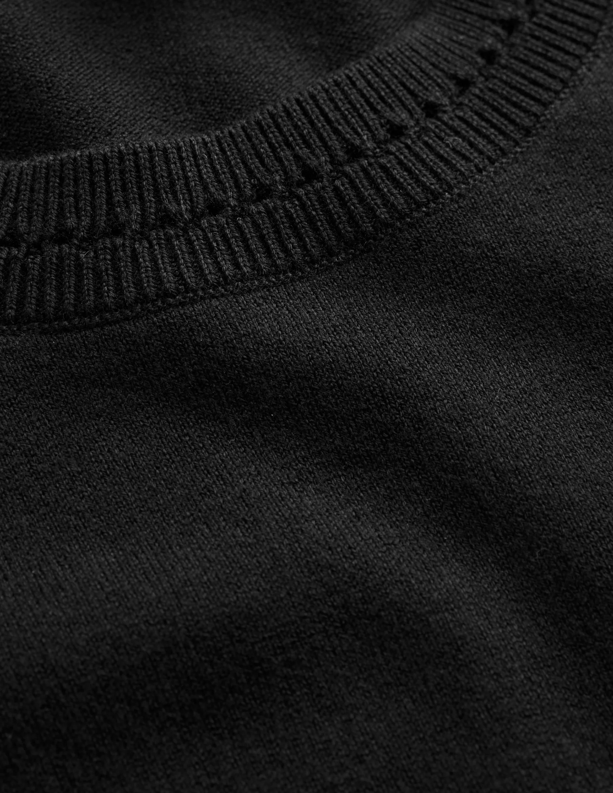 Catriona Baumwoll-T-Shirt mit Rundhalsausschnitt-Schwarz - Image 6
