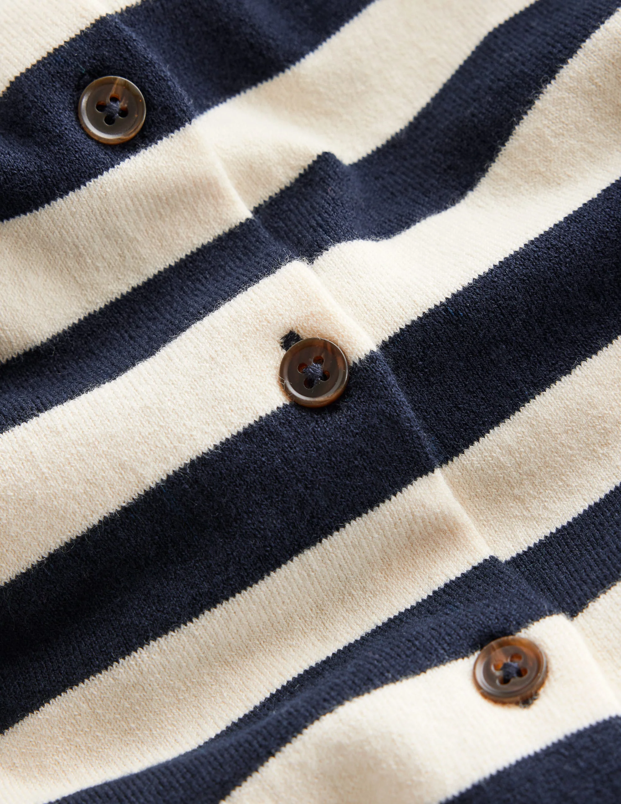 Catriona Cardigan aus Baumwolle-Französisches Navy/Naturweiß, Gestreift - Image 6