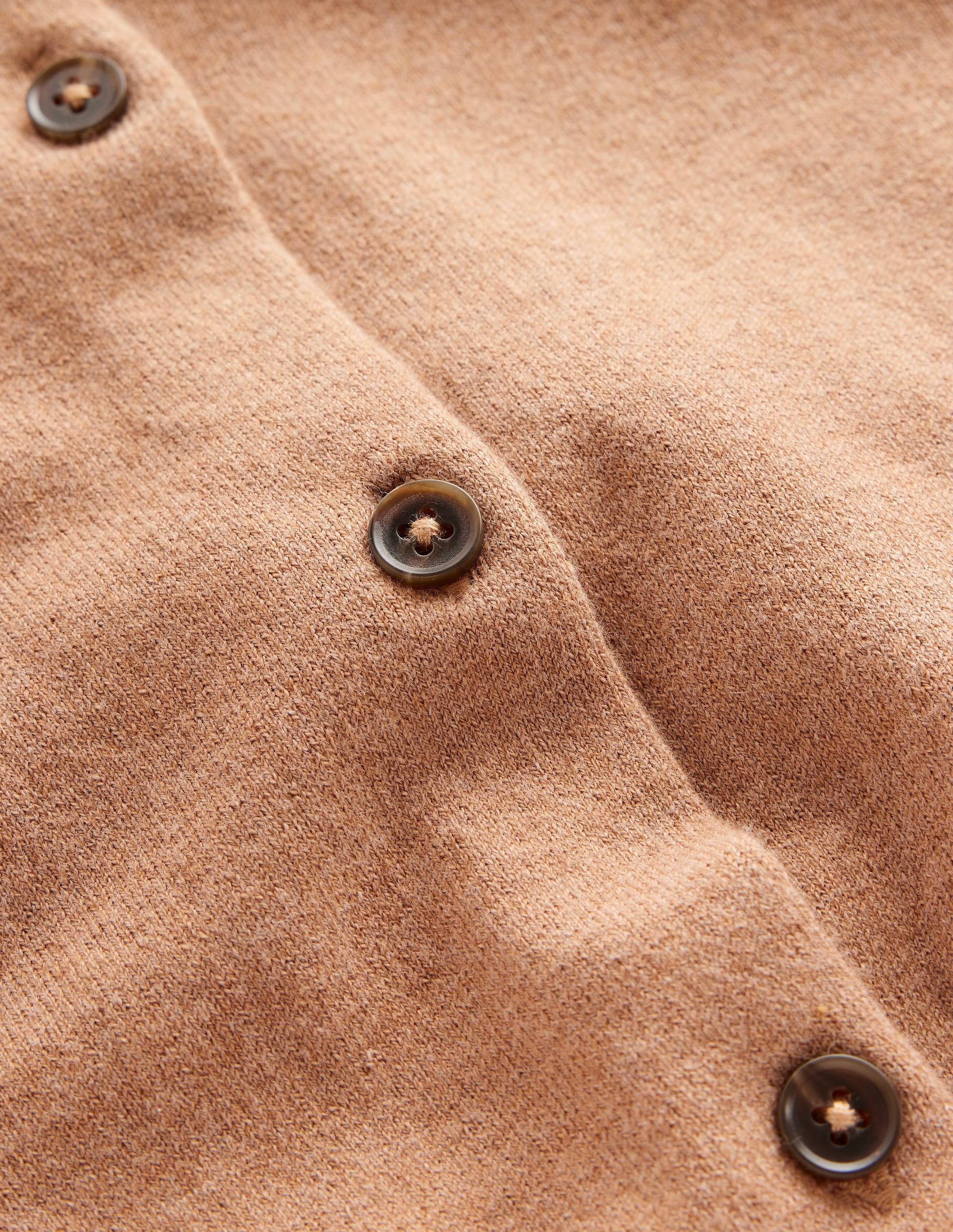 Catriona Cardigan aus Baumwolle-Kamelbraun Melange - Image 6