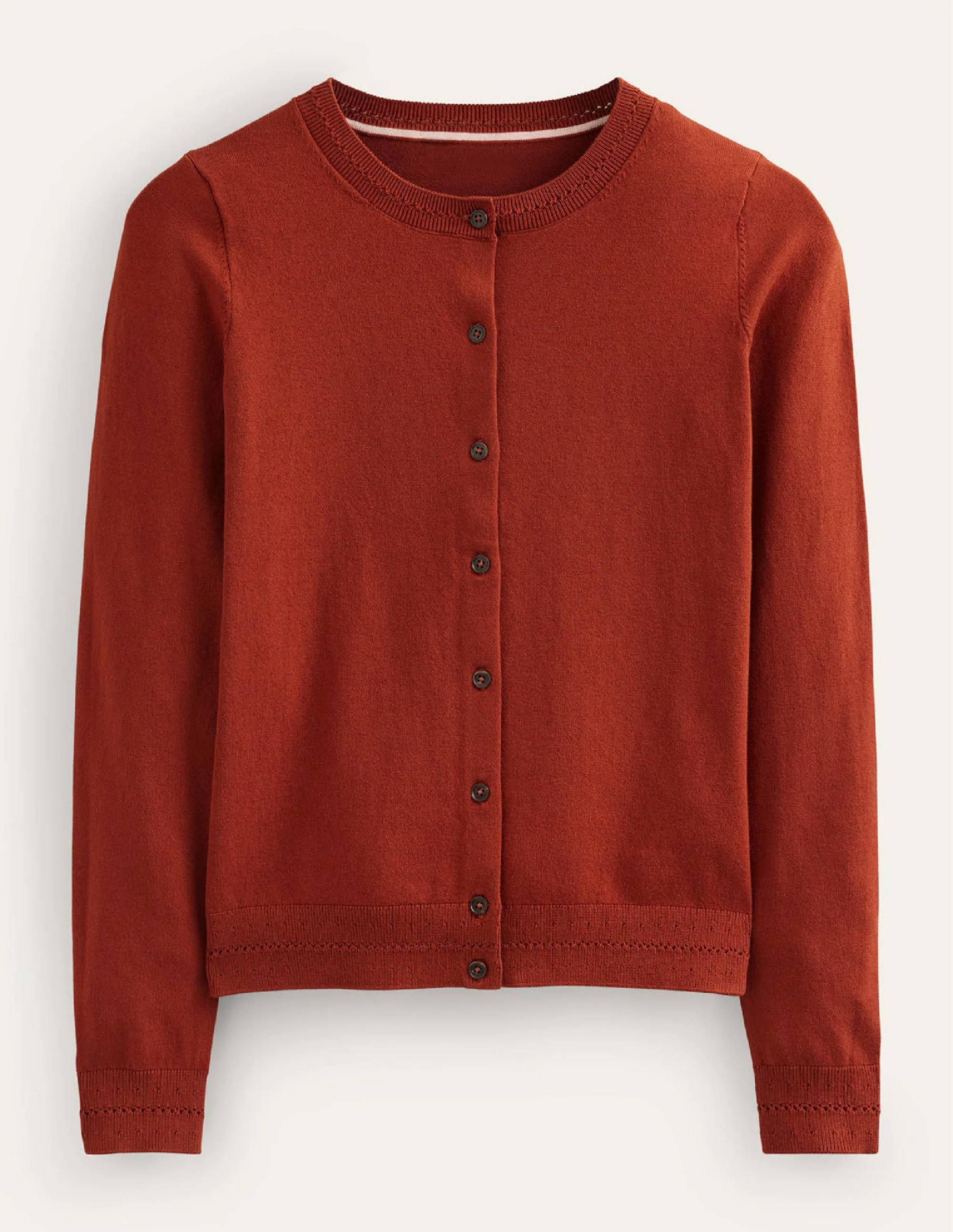 Catriona Cardigan aus Baumwolle-Kastanienbraun - Image 6