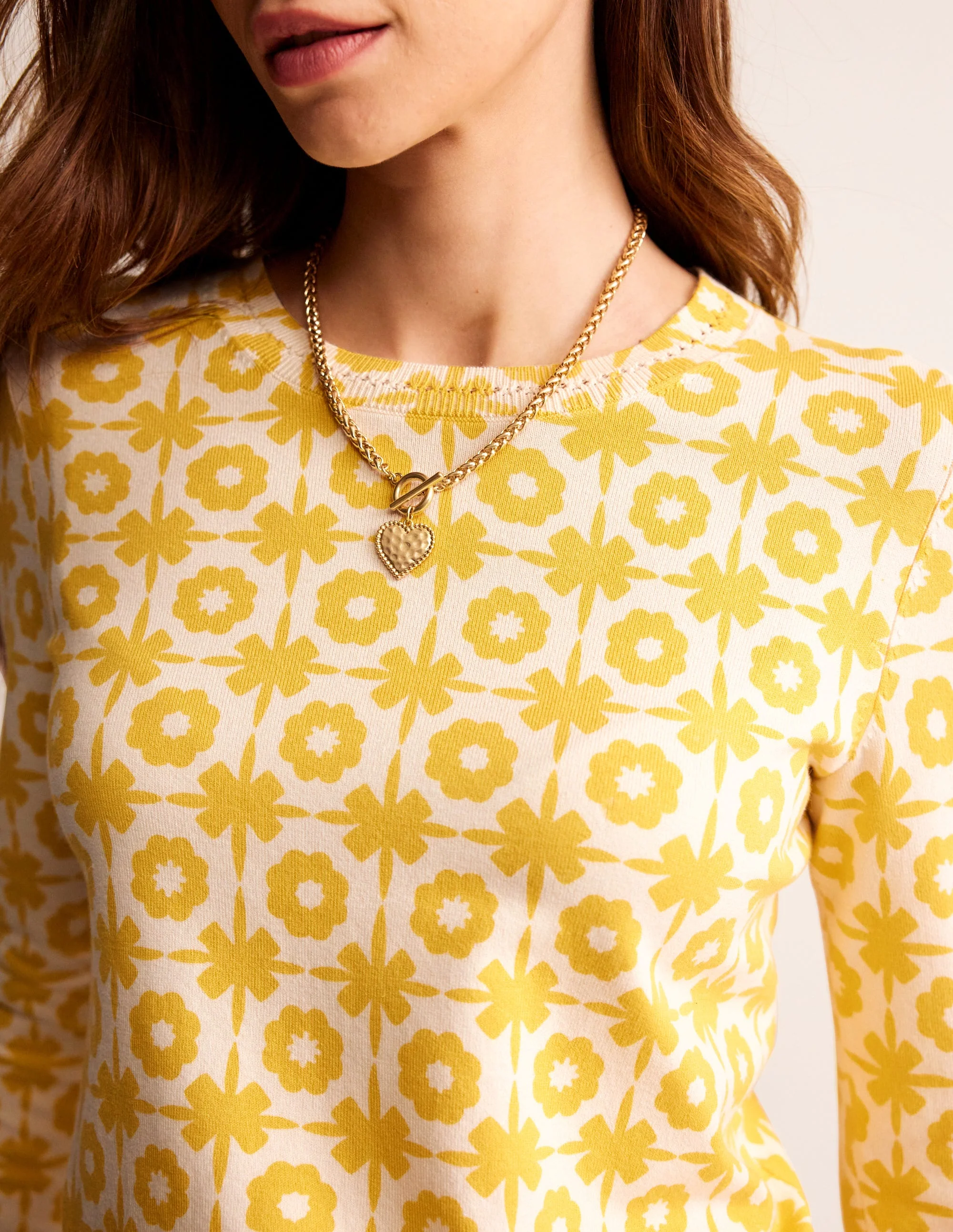 Catriona Pullover aus Baumwolle mit Rundhalsausschnitt-Maracuja Muster - Image 2