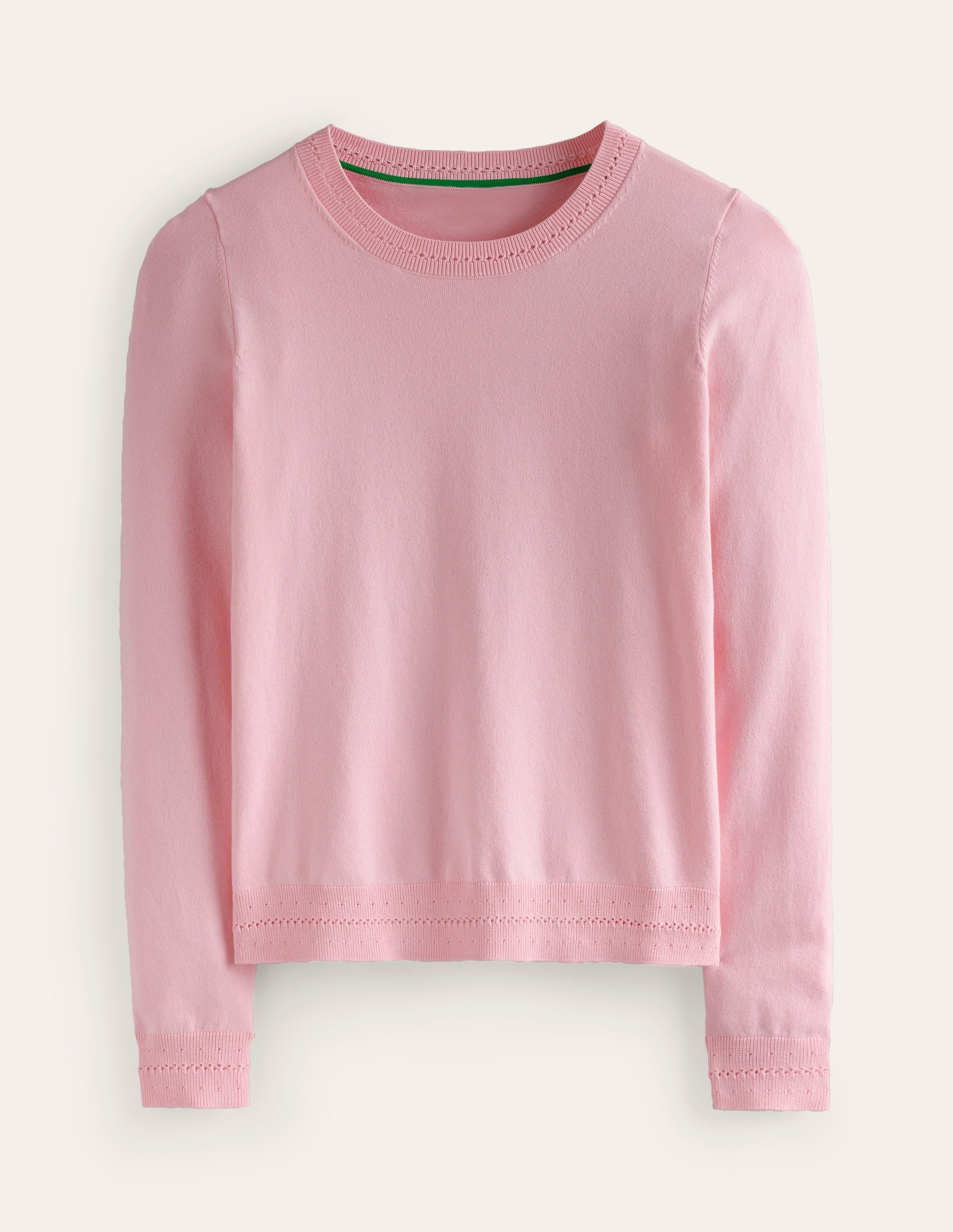 Catriona Pullover aus Baumwolle mit Rundhalsausschnitt-Orchideenrosa - Image 5