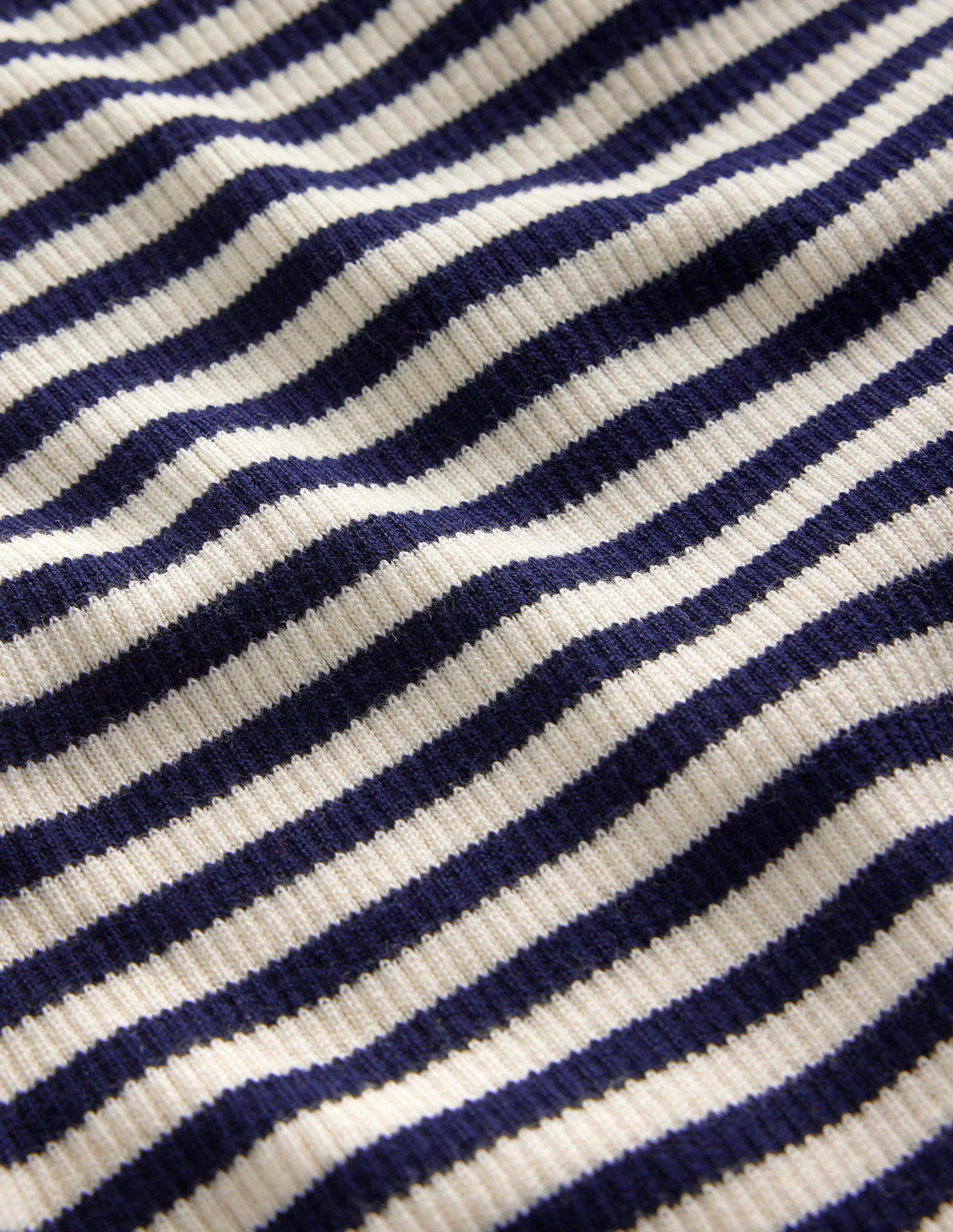 Catriona Rollkragenpullover-Marineblau / Naturweiß - Image 7