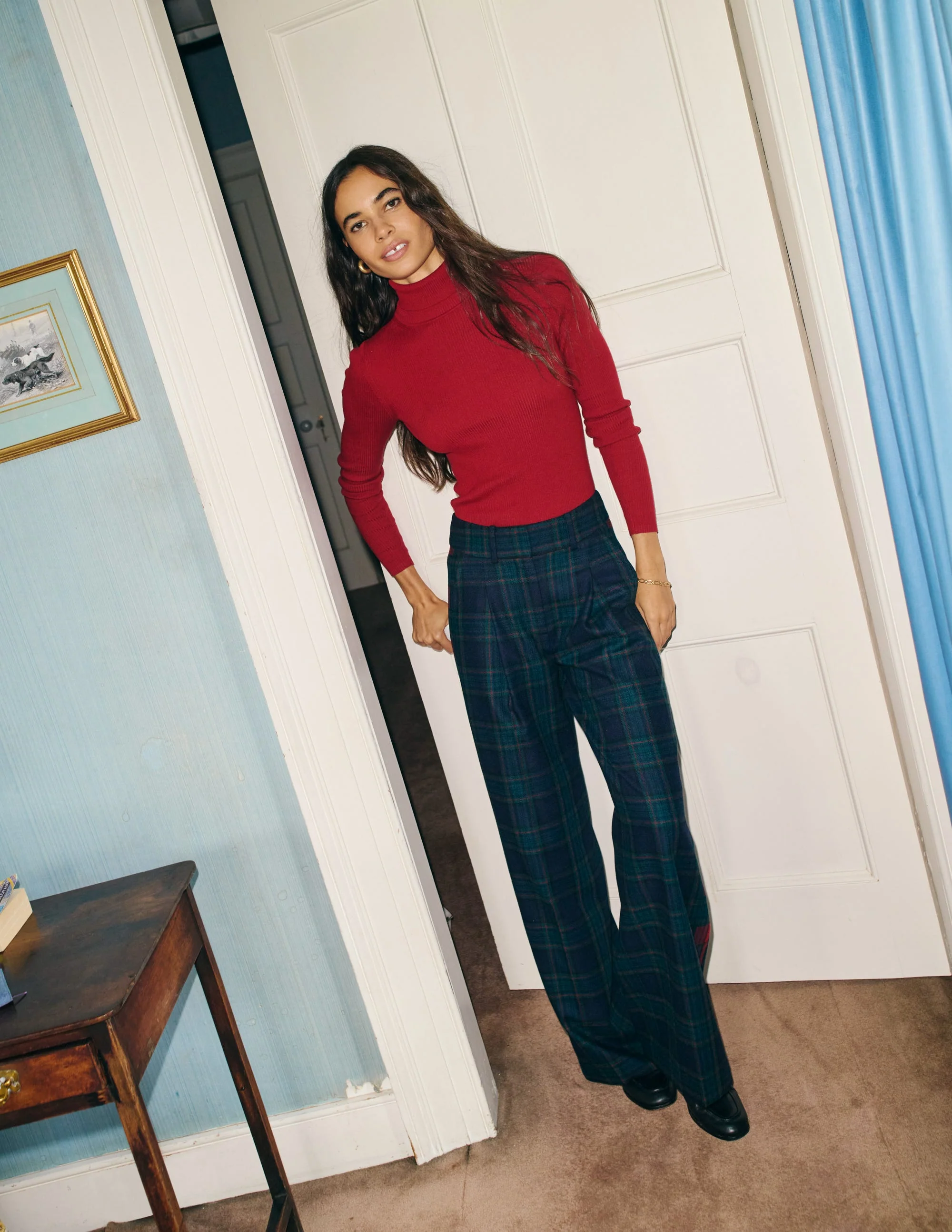 Catriona Rollkragenpullover-Rot Lakritz - Image 5