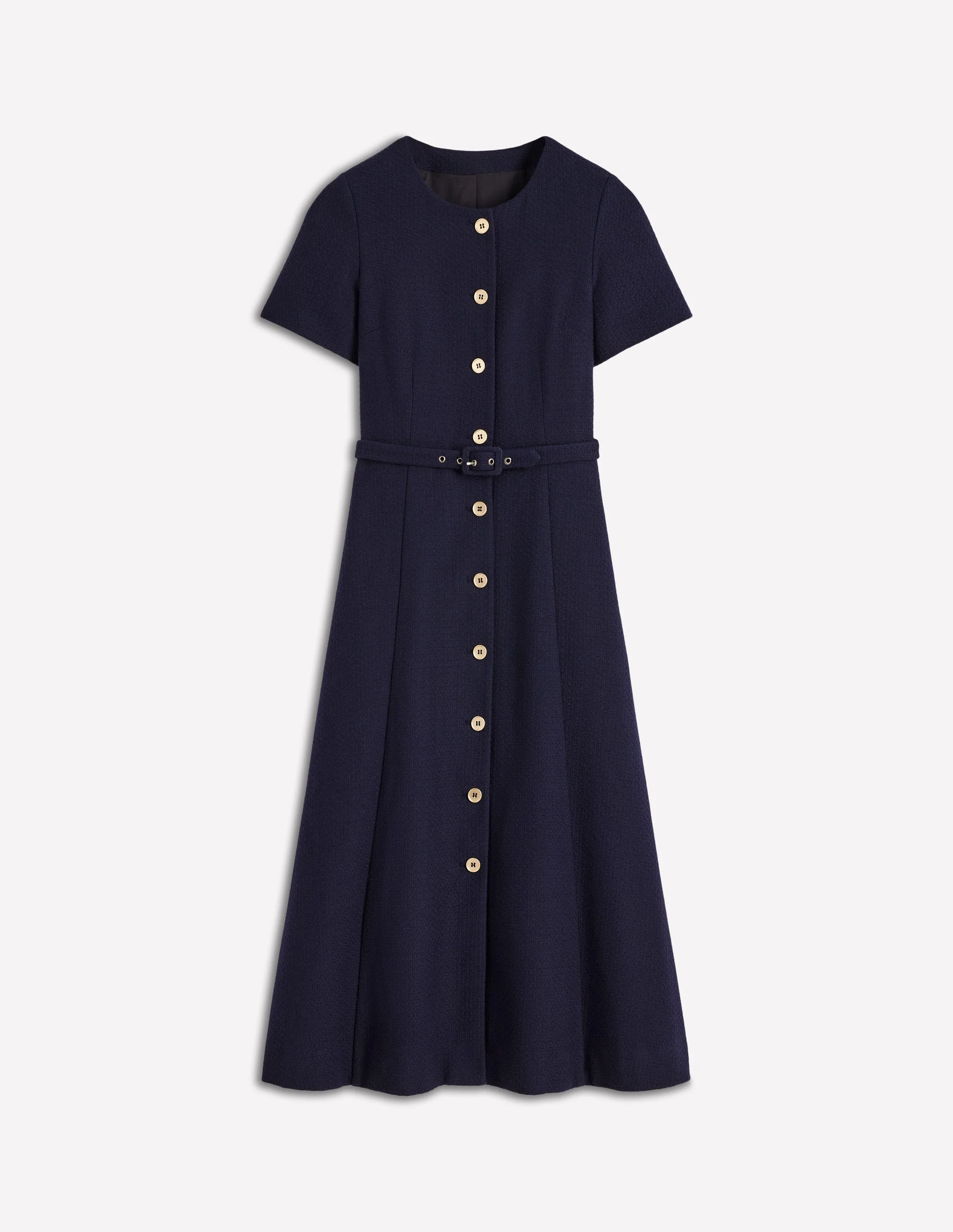 Charlotte Midikleid aus Baumwolle-Marineblau - Image 5