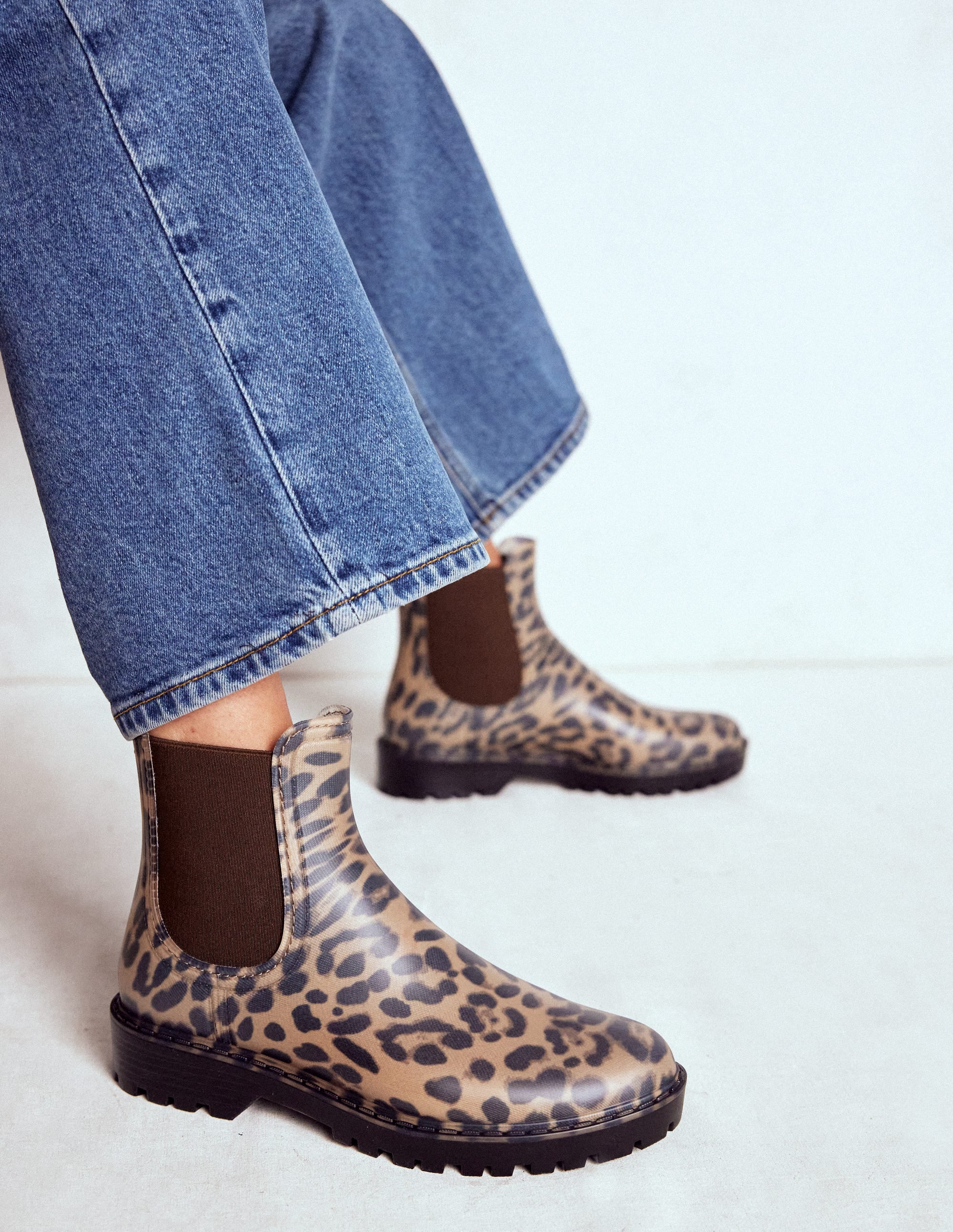 Chelsea Gummistiefel-Mohair, Leopardenmuster - Image 2