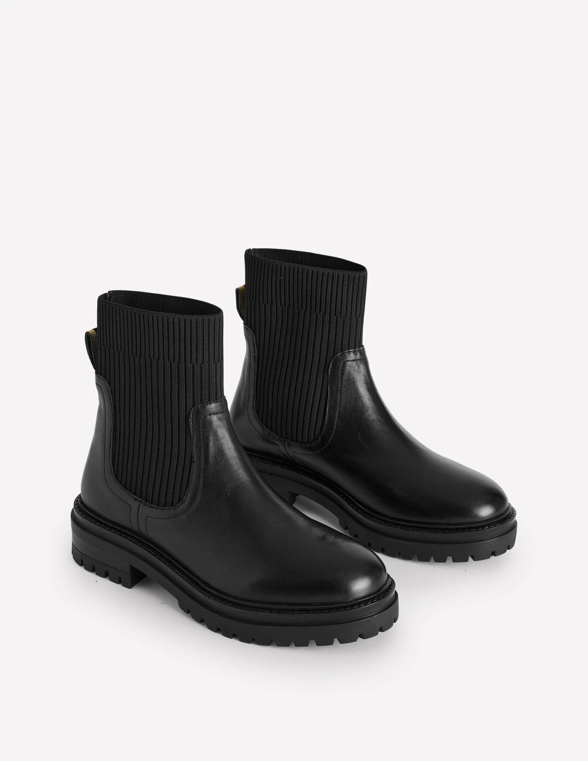 Chelsea-Stiefeletten mit Stretch-Einsätzen-Black - Image 4