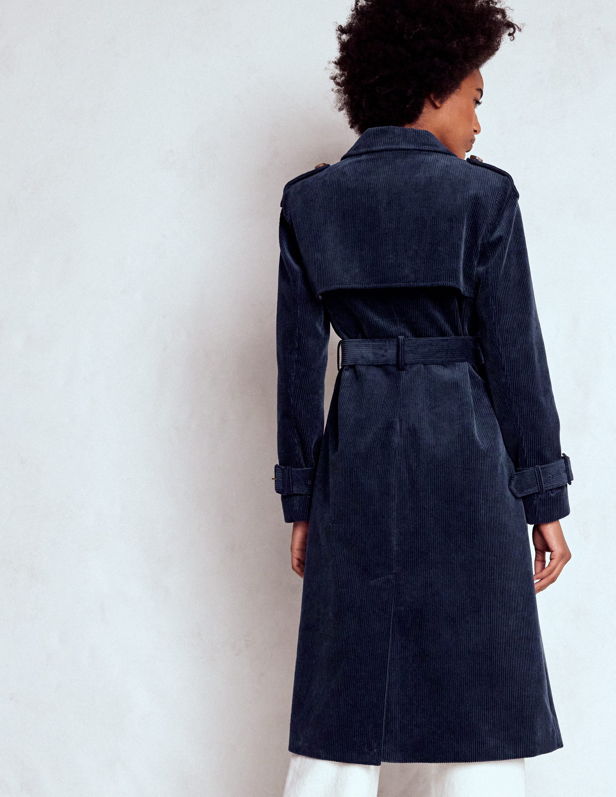 Cheltenham Trenchcoat aus Cord-Marineblau - Image 3