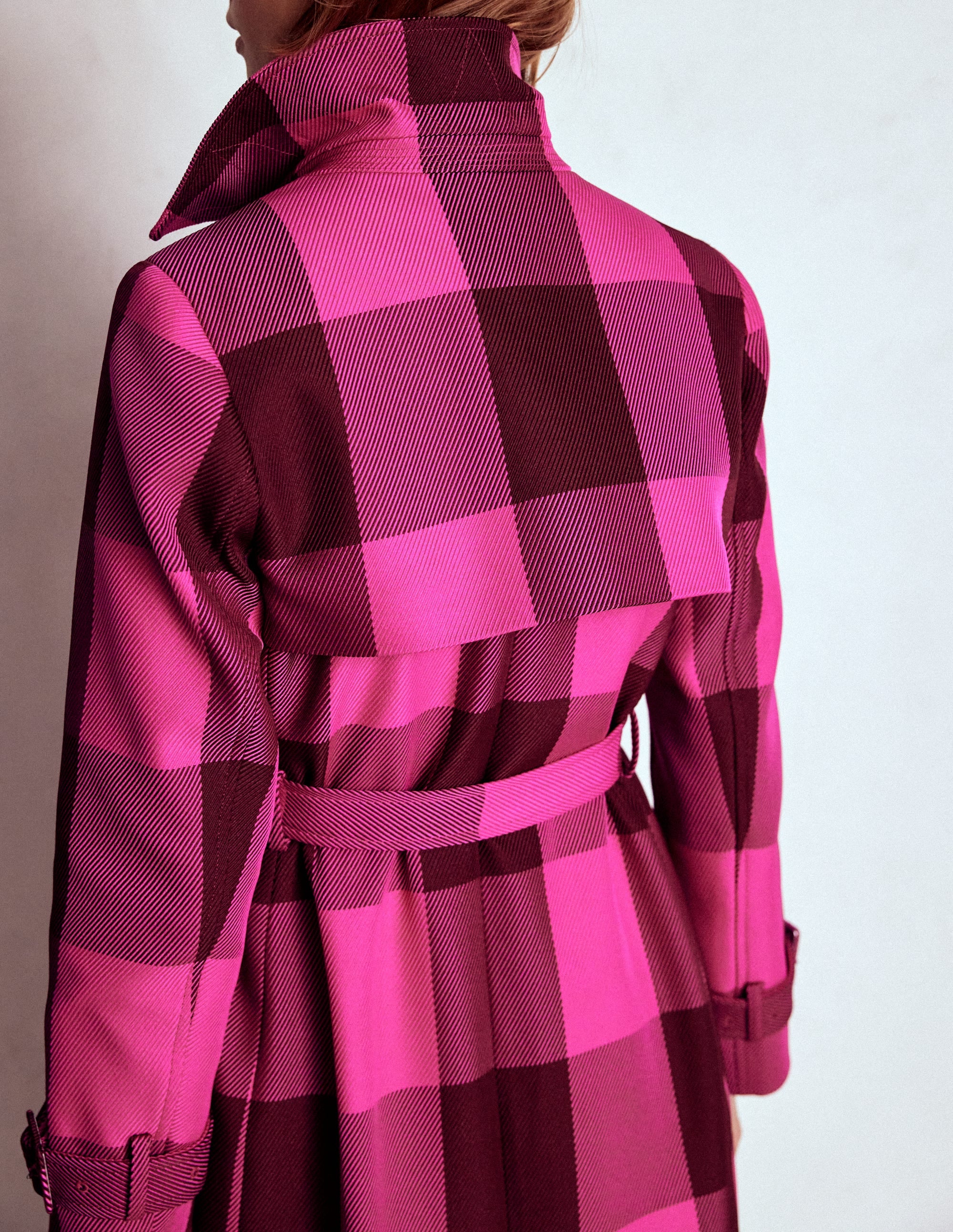 Cheltenham Trenchcoat-Rosa Pfingstrose, Kastanie Vichykaro - Image 3