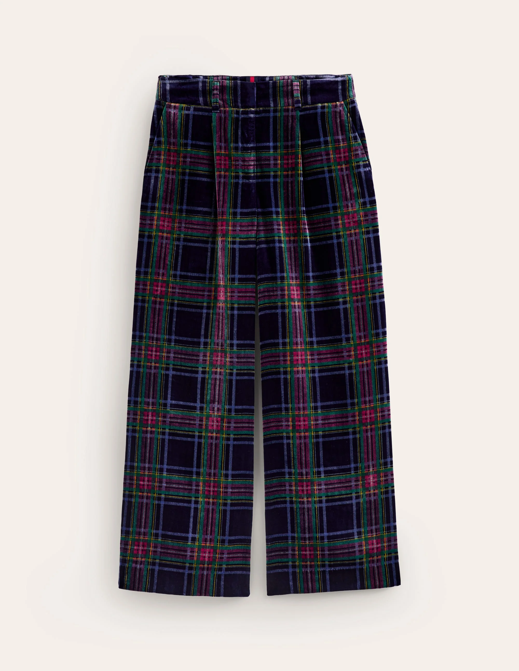Chiswick Samthose-Marineblau und Rot kariert - Image 8