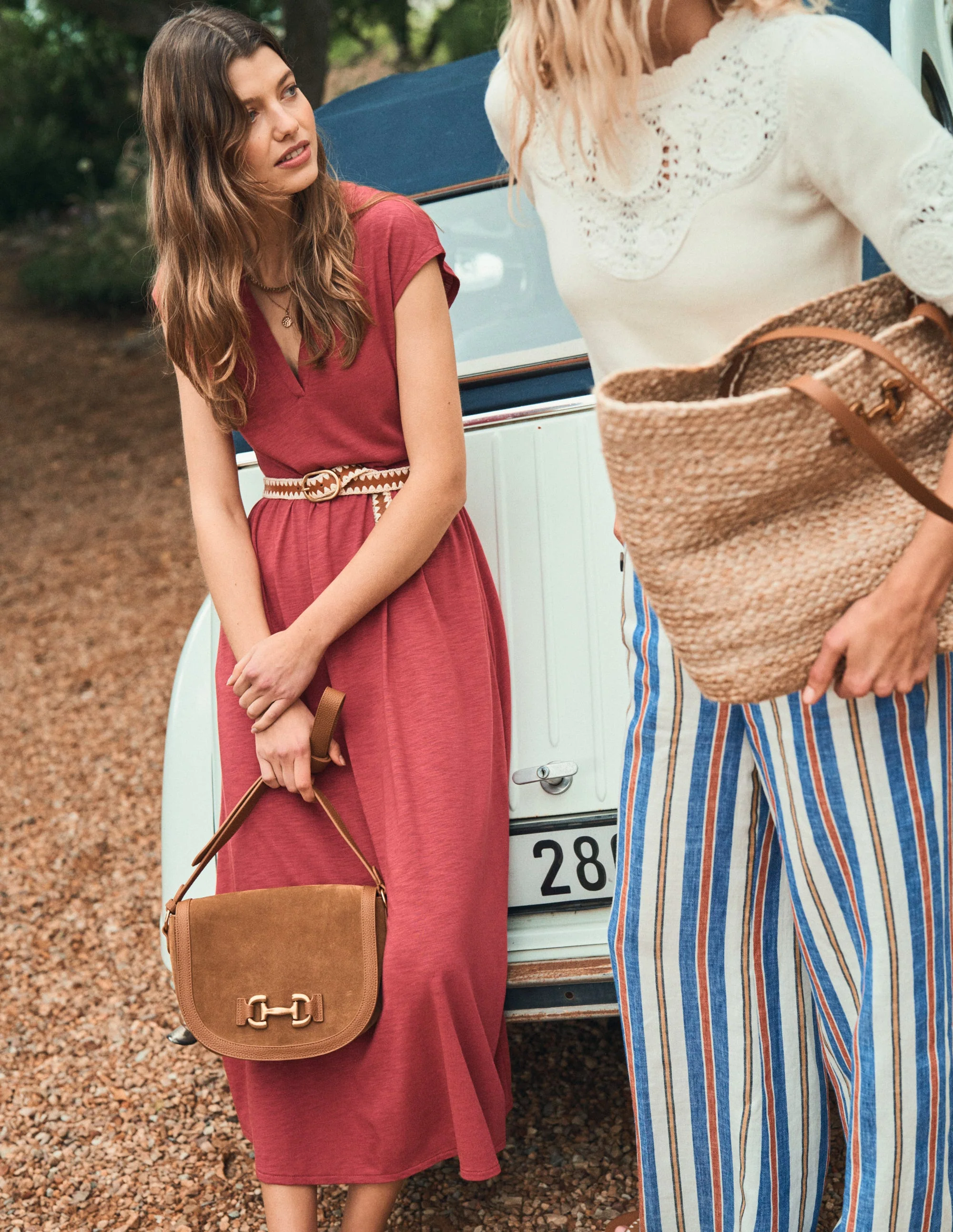Chloe Jersey-Midikleid-Terrakotta-Rot - Image 5