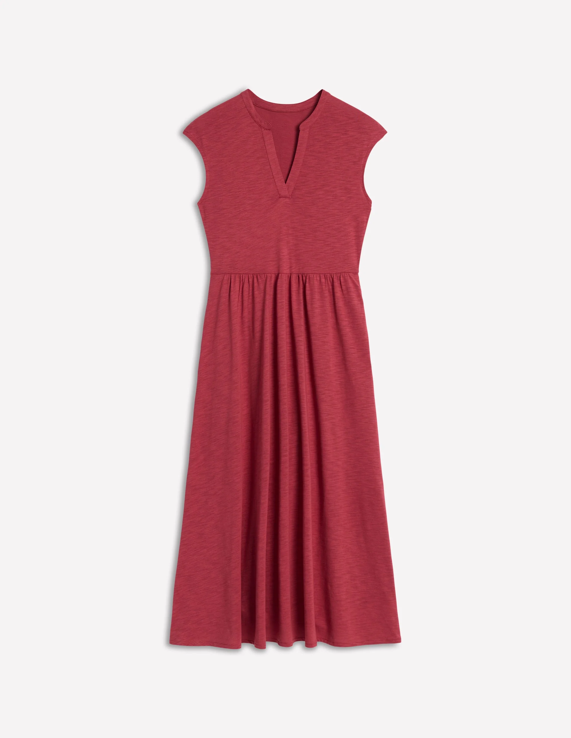 Chloe Jersey-Midikleid-Terrakotta-Rot - Image 6