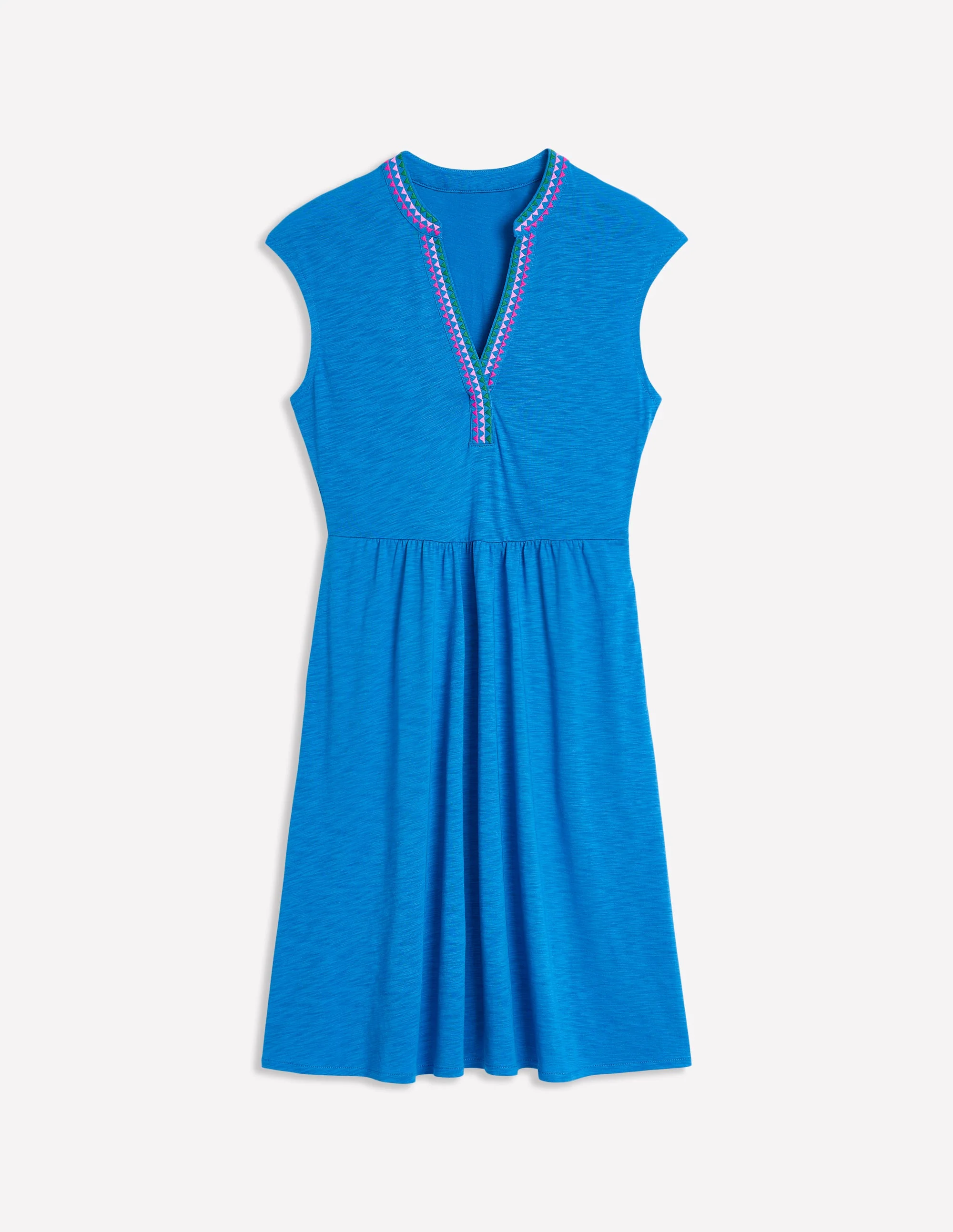 Chloe Kurzes Kleid mit Stickerei-Himmelblau - Image 5