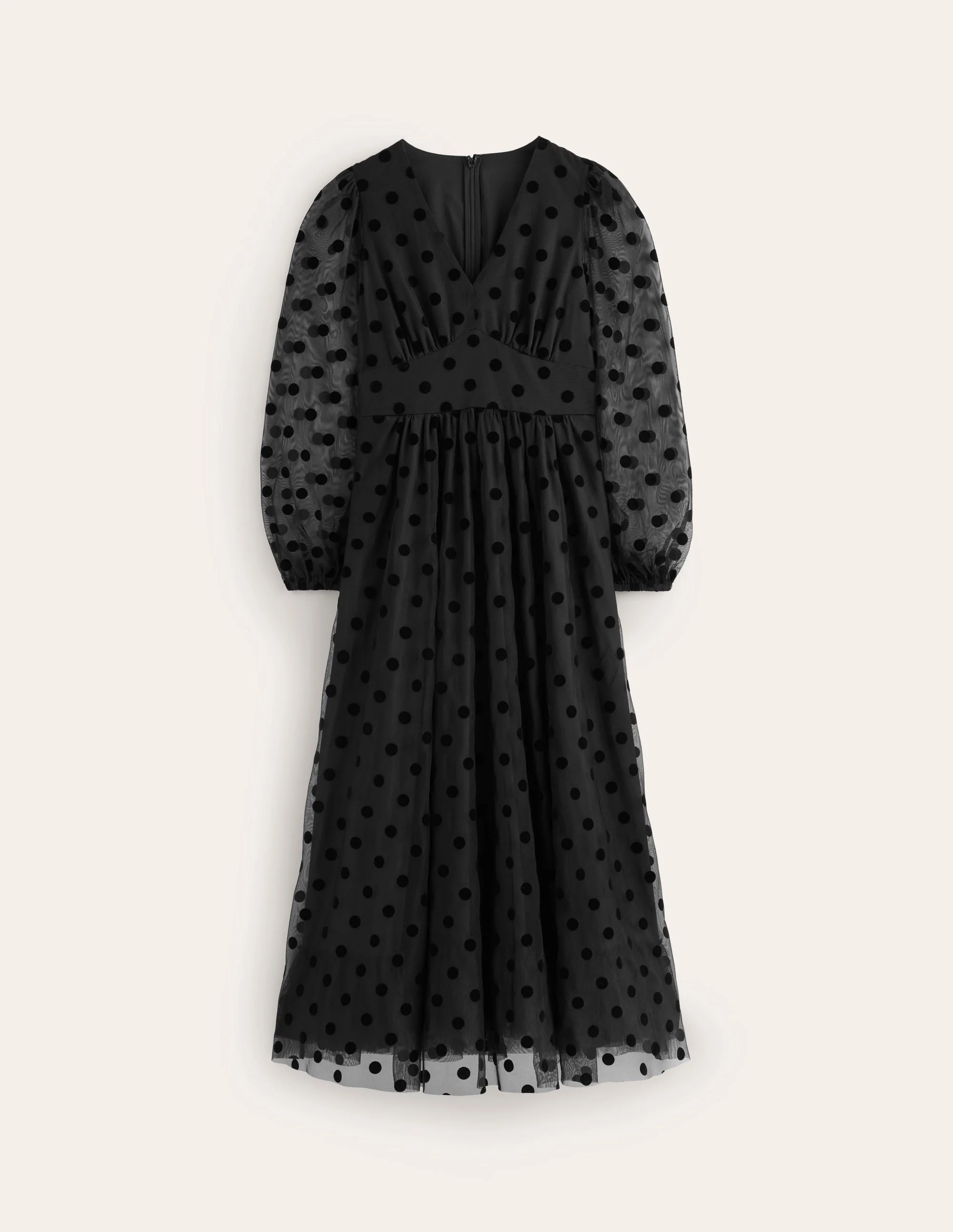 Christina Midikleid aus Tüll-Schwarz, Punkte - Image 6