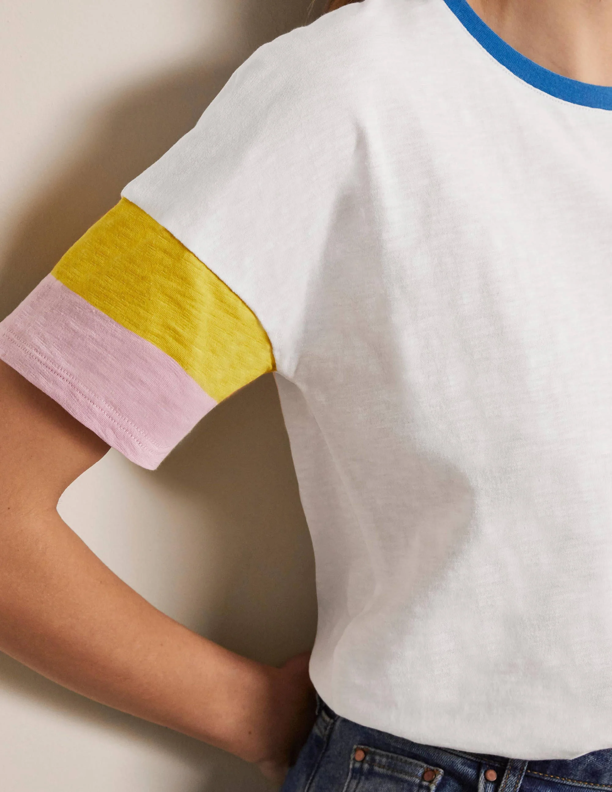 Clarissa Jersey-T-Shirt-Weiß - Image 4