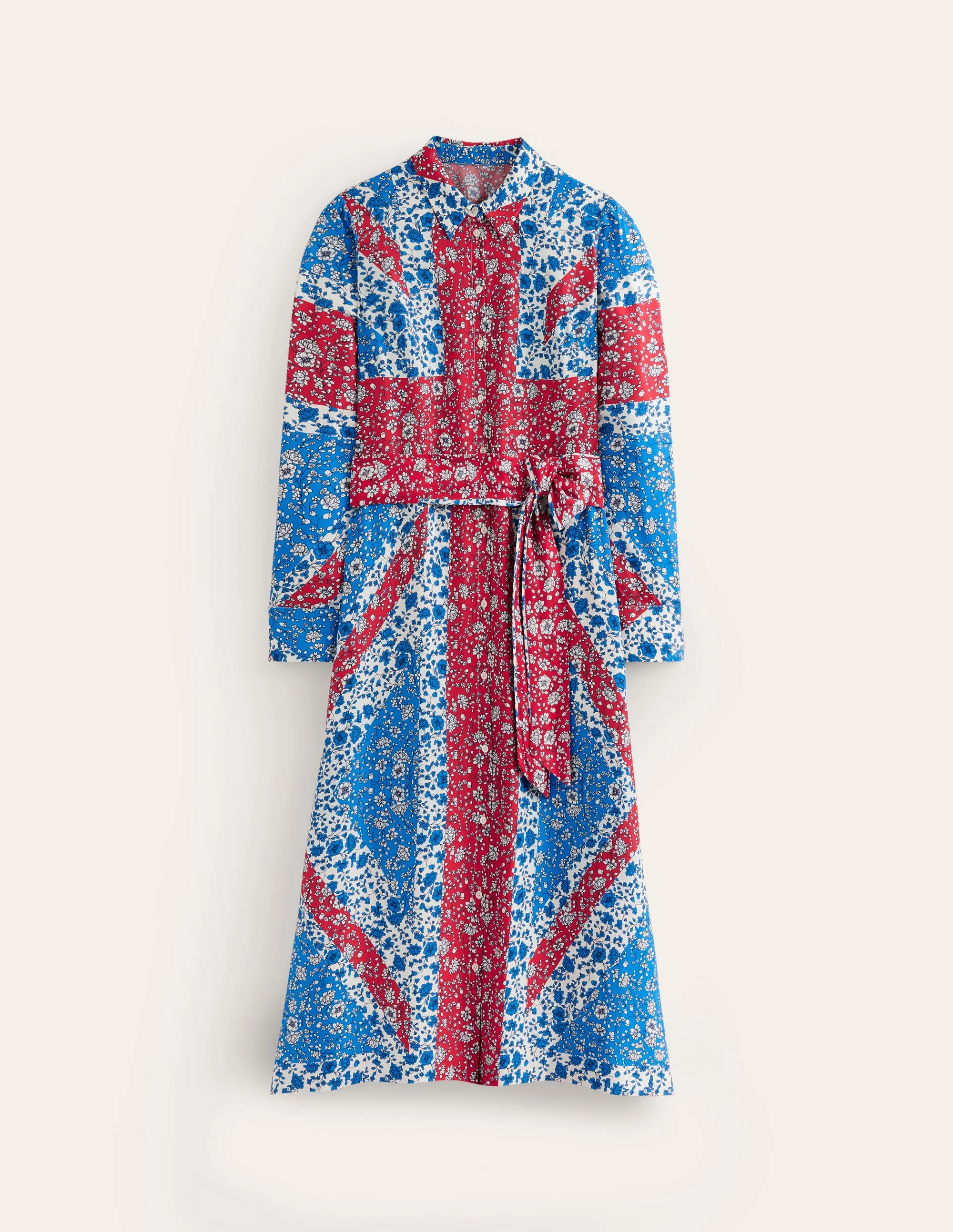 Claudia Maxi-Hemdblusenkleid-Indigofink, Union Jack - Image 5