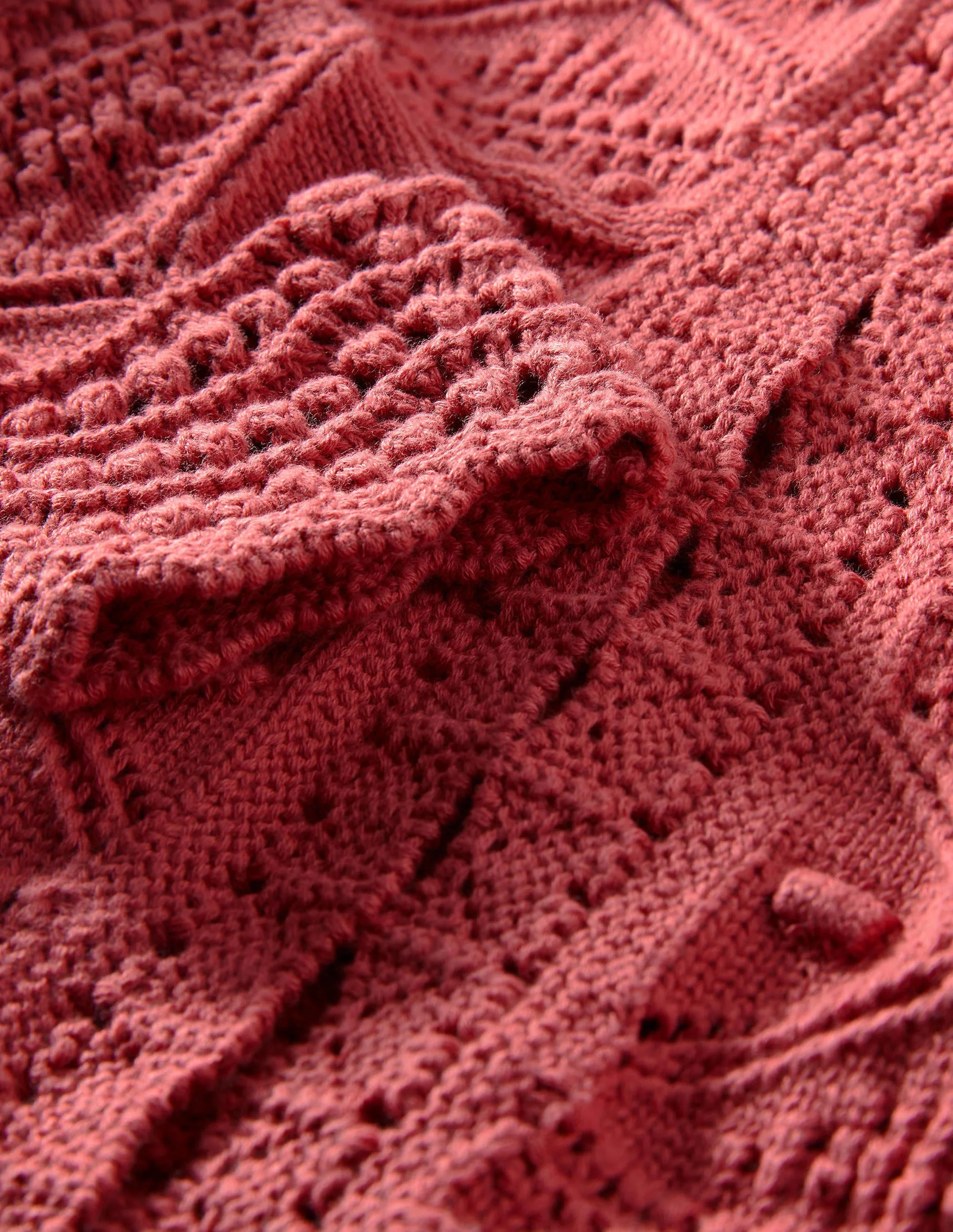 Claudia Strukturierter Strickcardigan-Staubrot - Image 5
