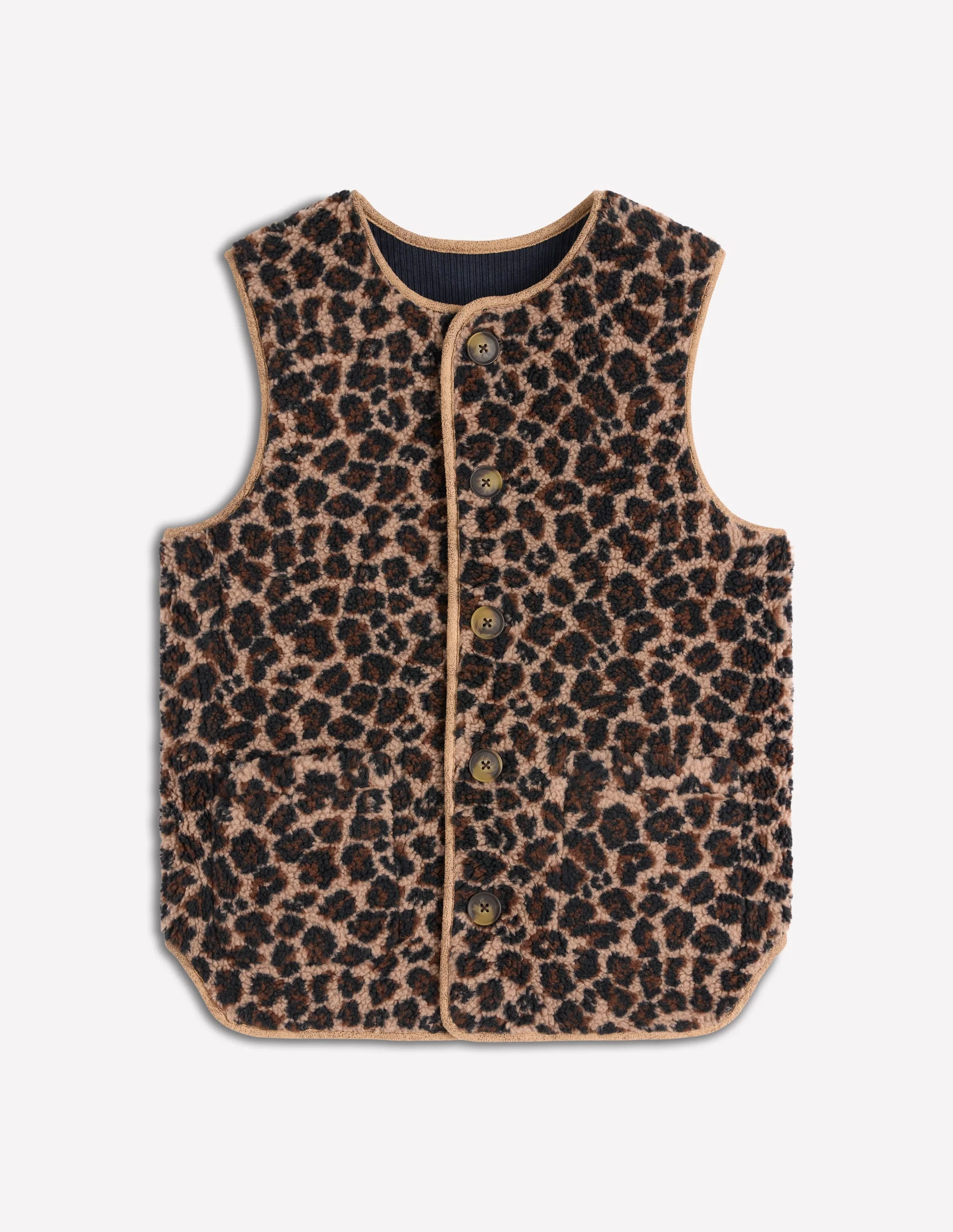 Clerkenwell Wendeweste-Marineblau, Leopard - Image 9