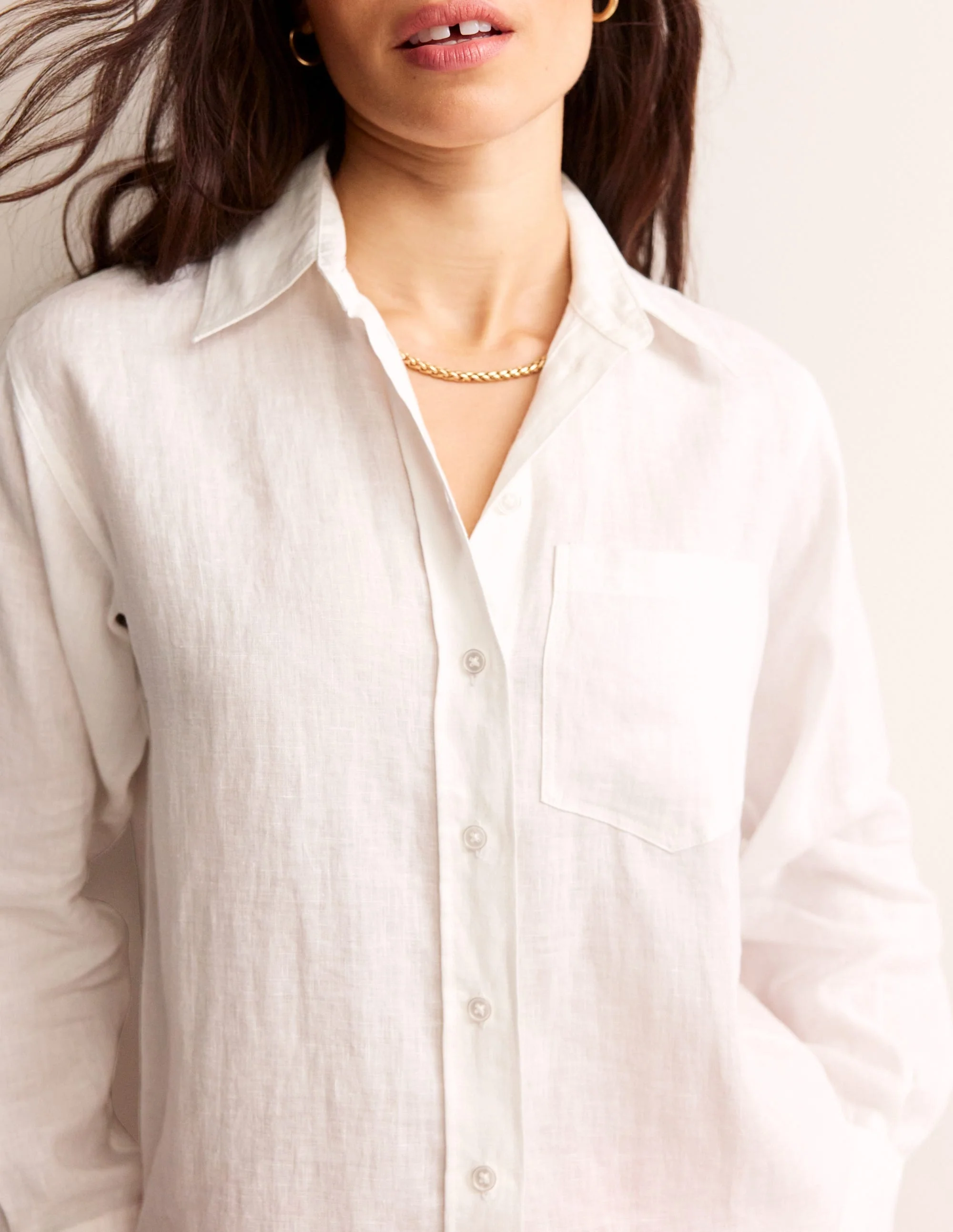Connie Leinenhemd-Weiß - Image 2