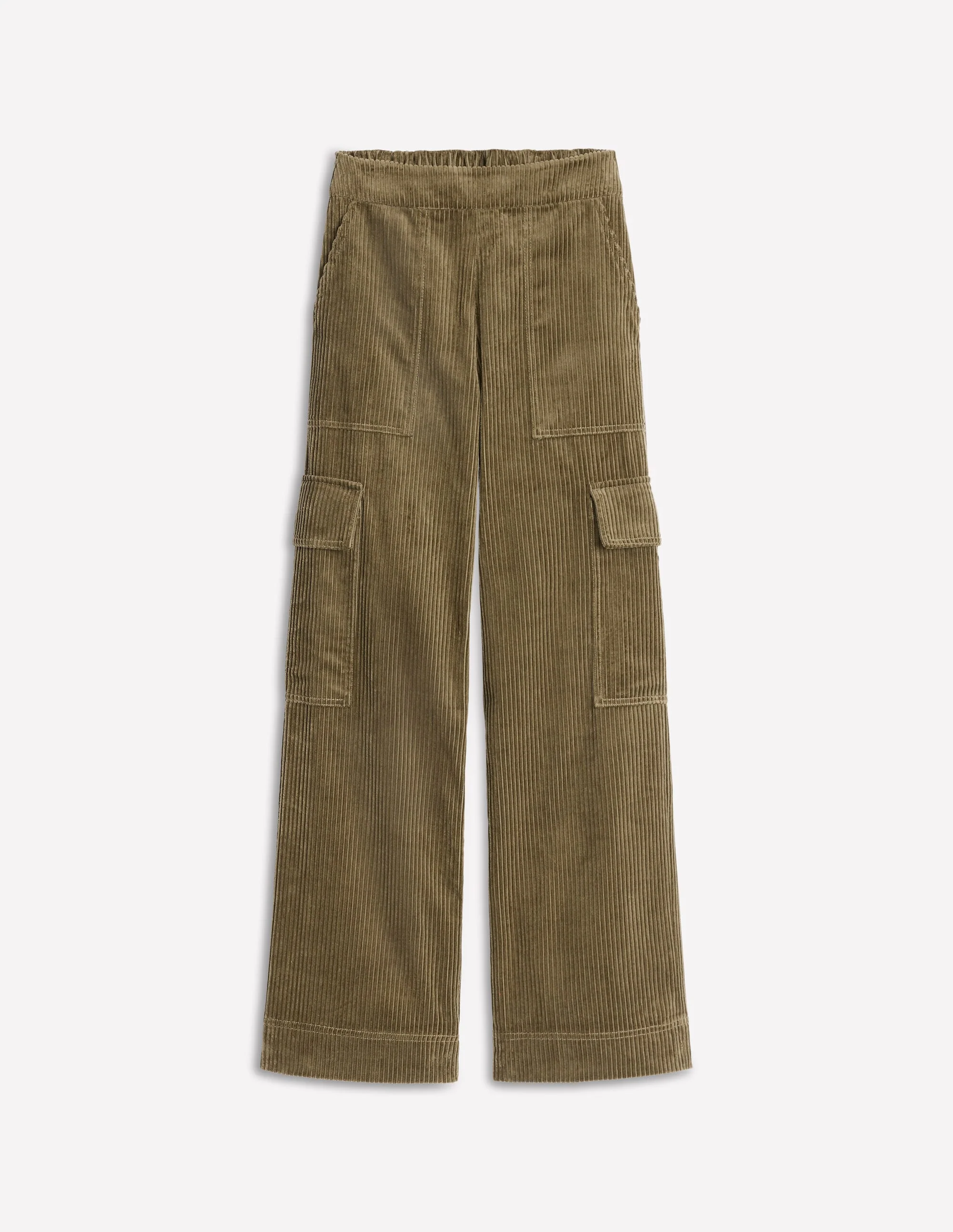 Cordhose zum Hineinschlüpfen-Olivgrün Khaki - Image 5