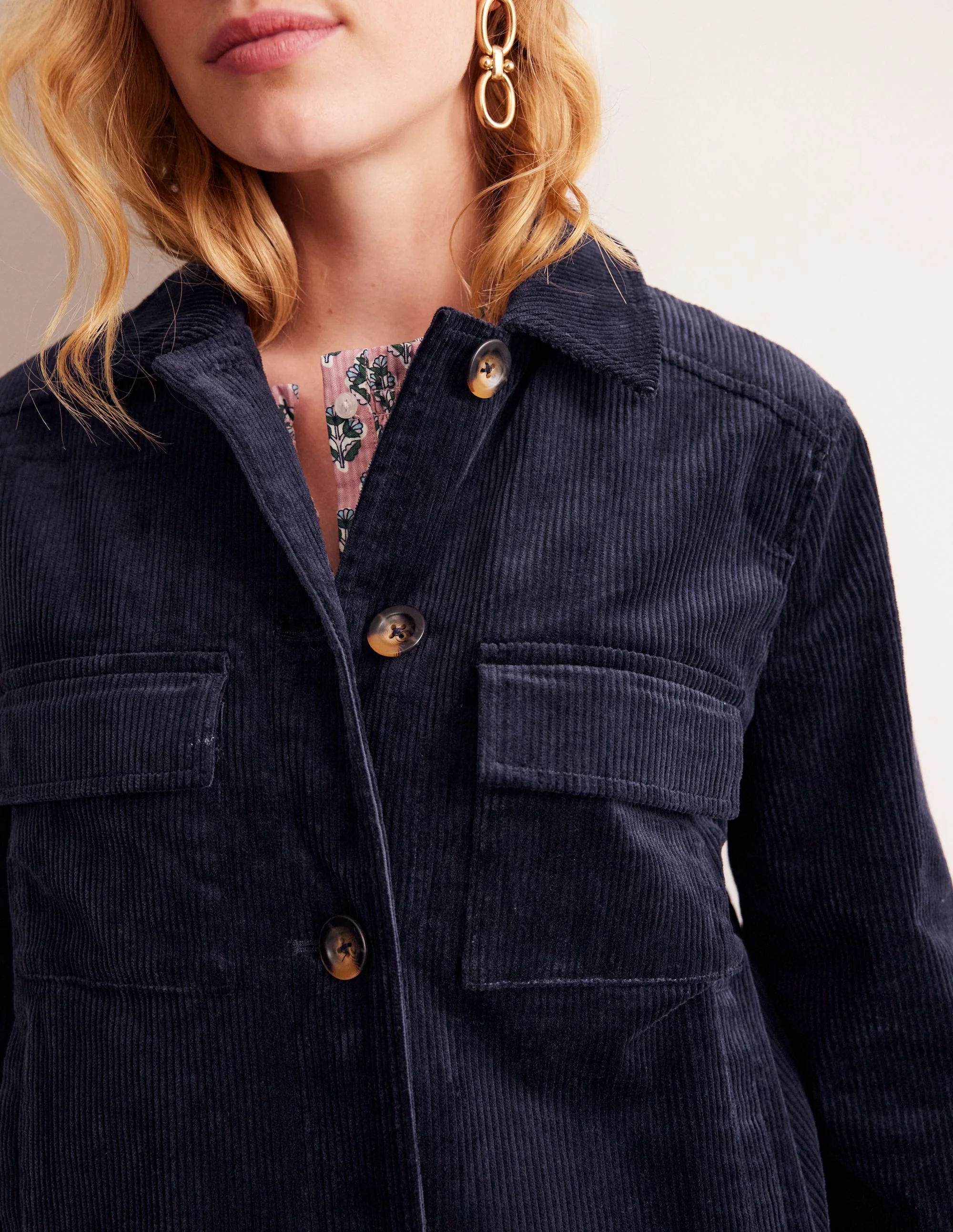 Cordjacke-Aqua Marine Marl - Image 2