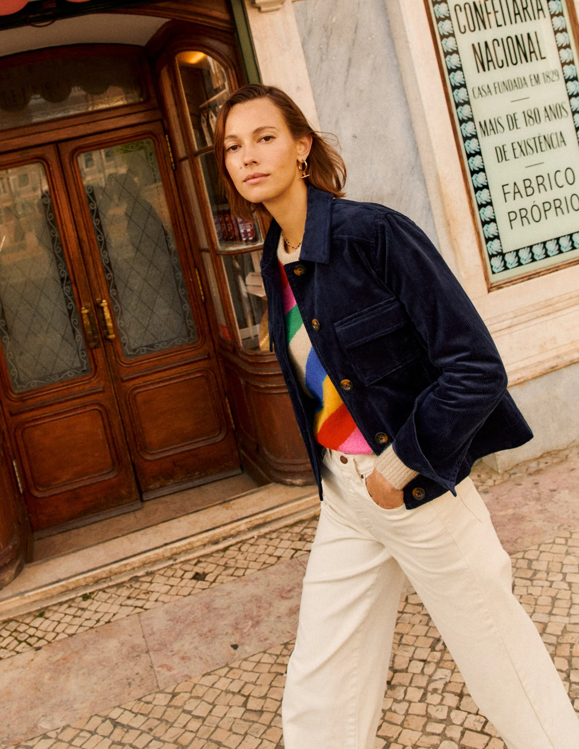 Cordjacke-Aqua Marine Marl - Image 6