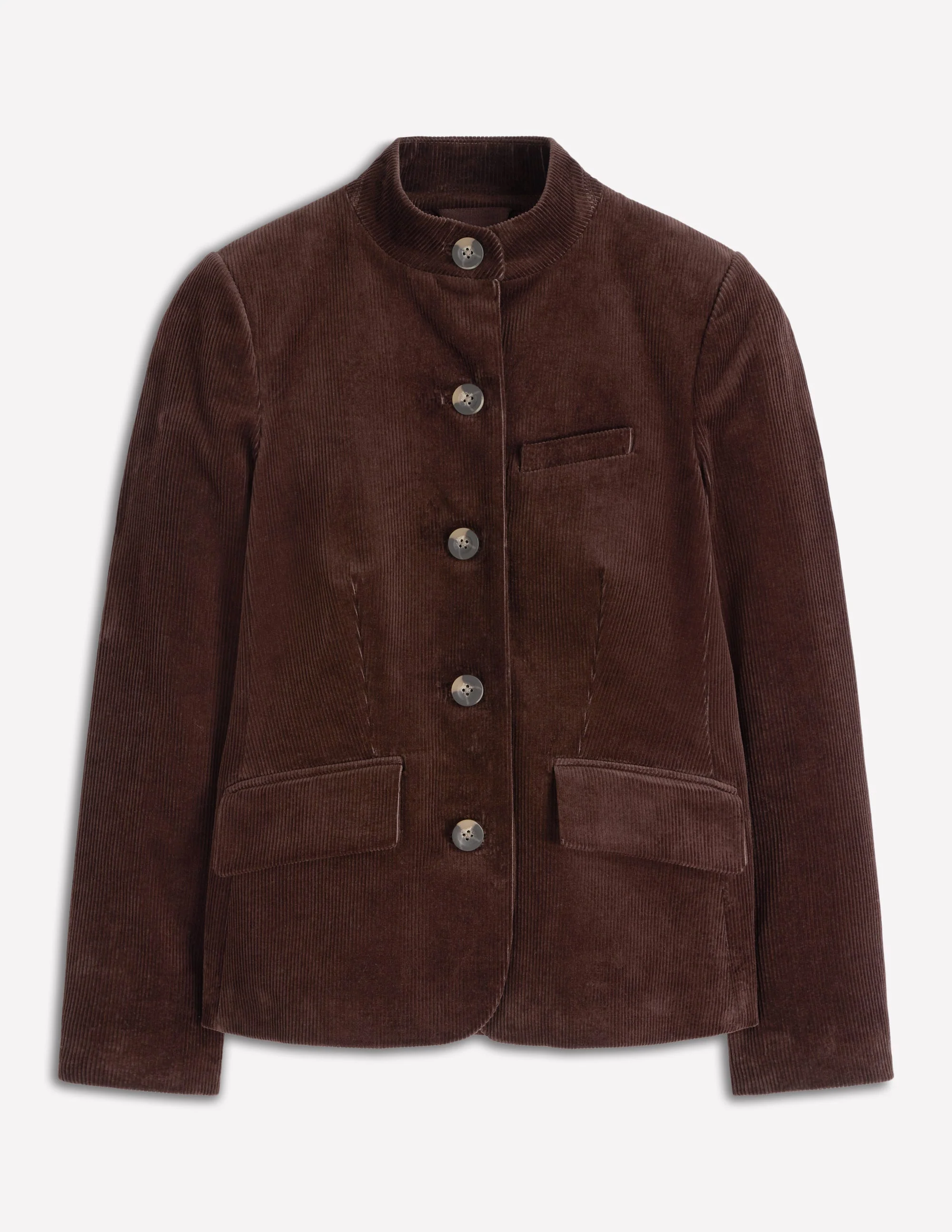 Cordjacke im Militärstil-Espresso - Image 5