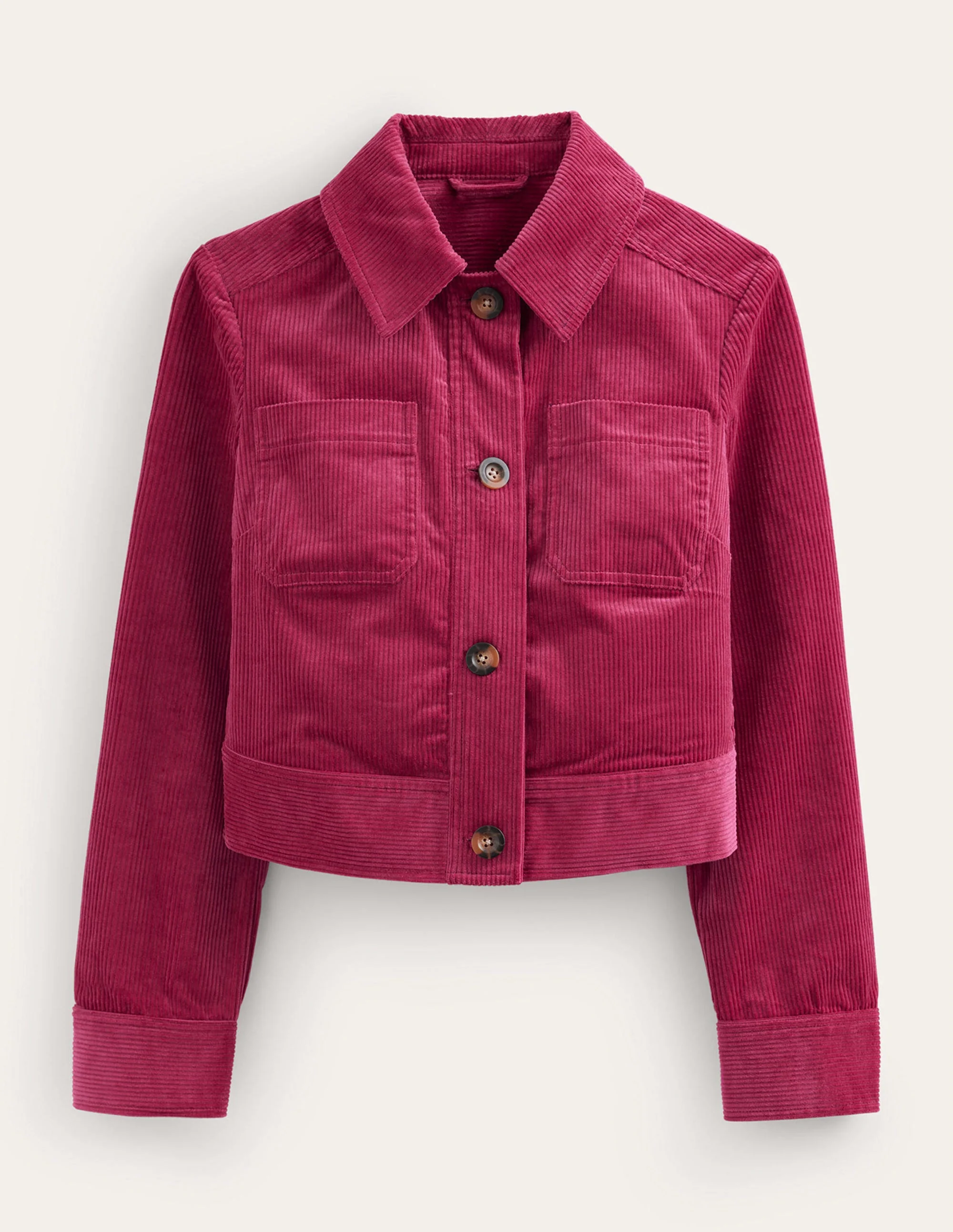 Cordjacke-Warmes Cranberryrot - Image 6