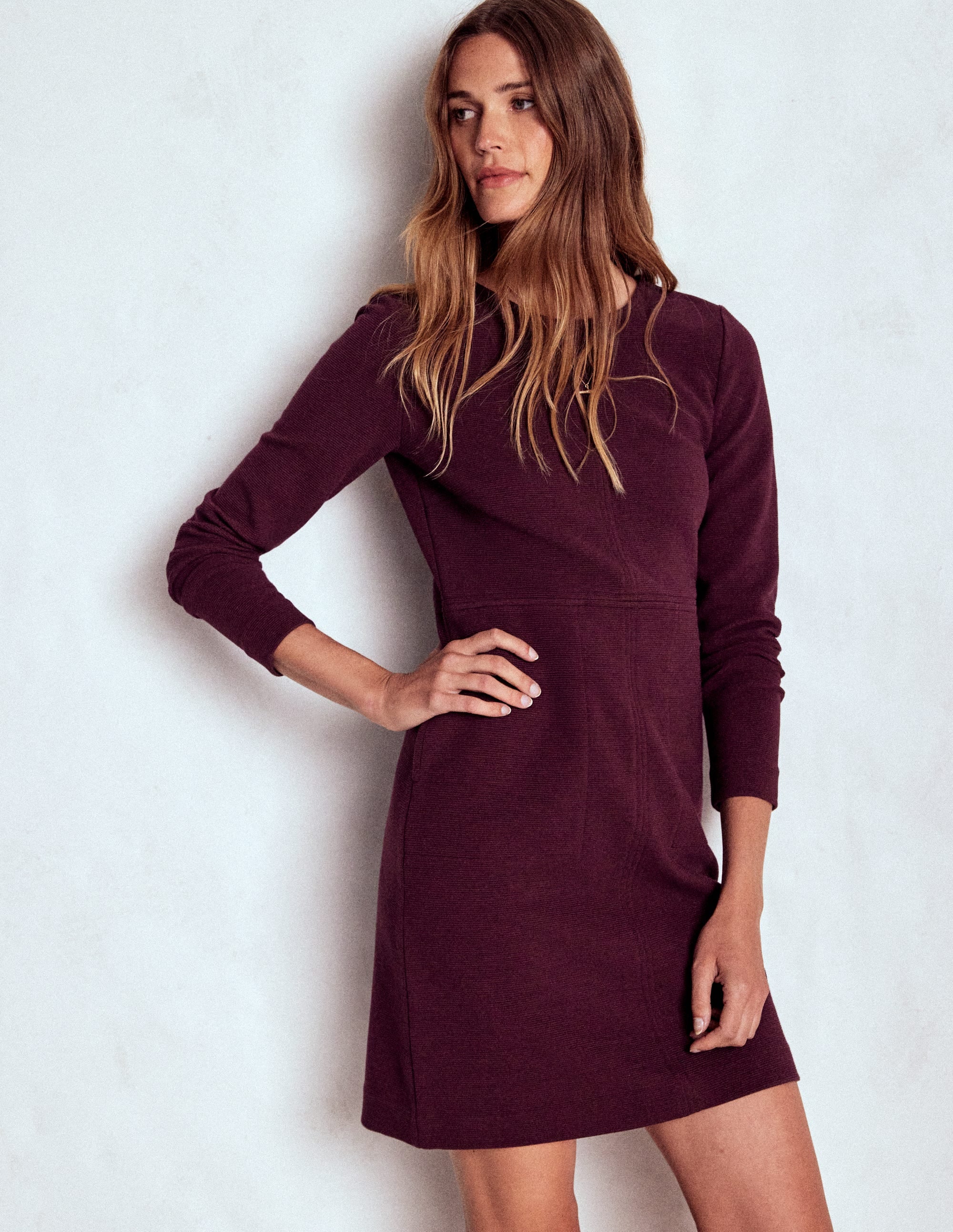 Cornelia Ottoman-Kleid-Dunkle Kirsche - Image 5