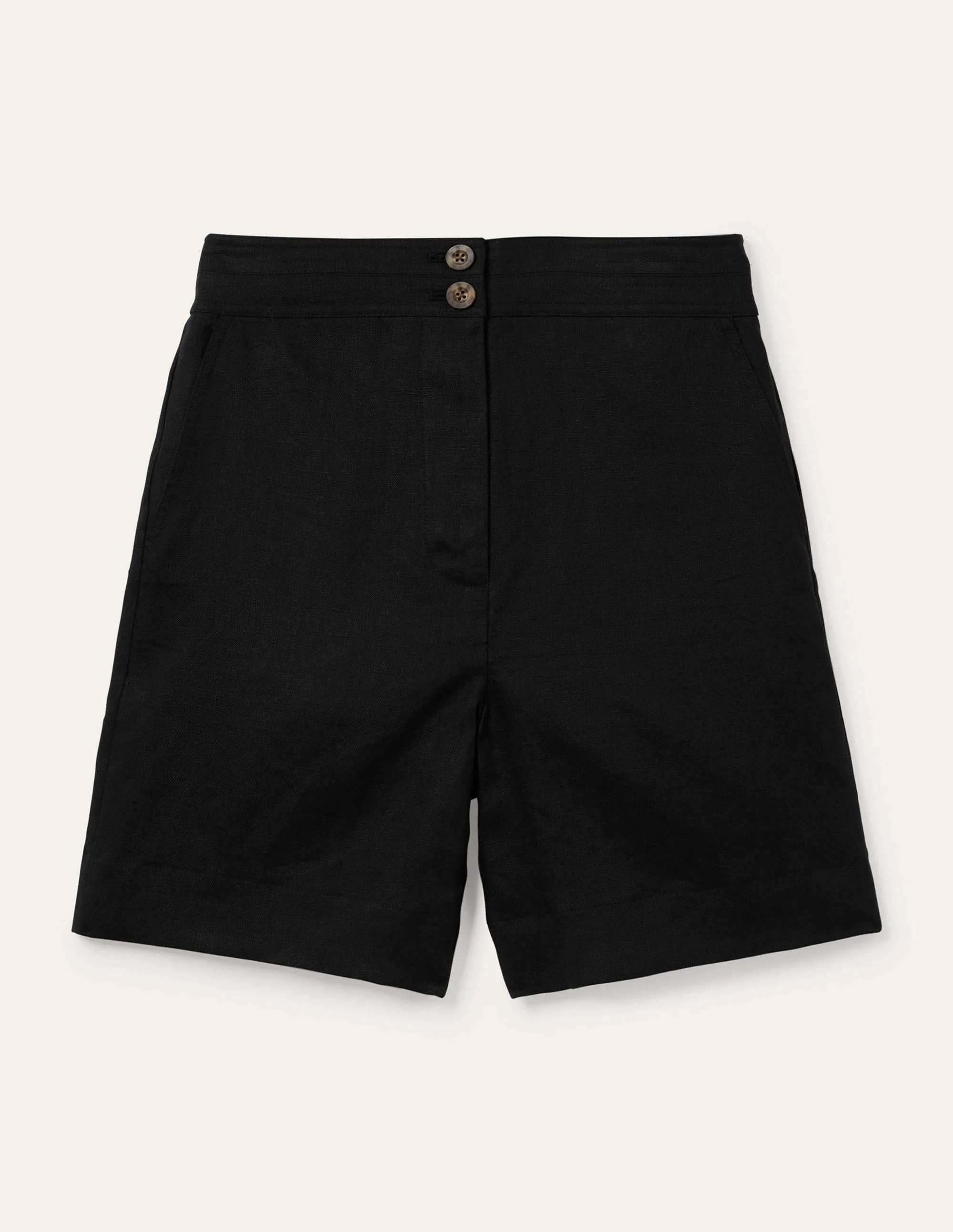 Cornwall Leinenshorts-Schwarz - Image 5