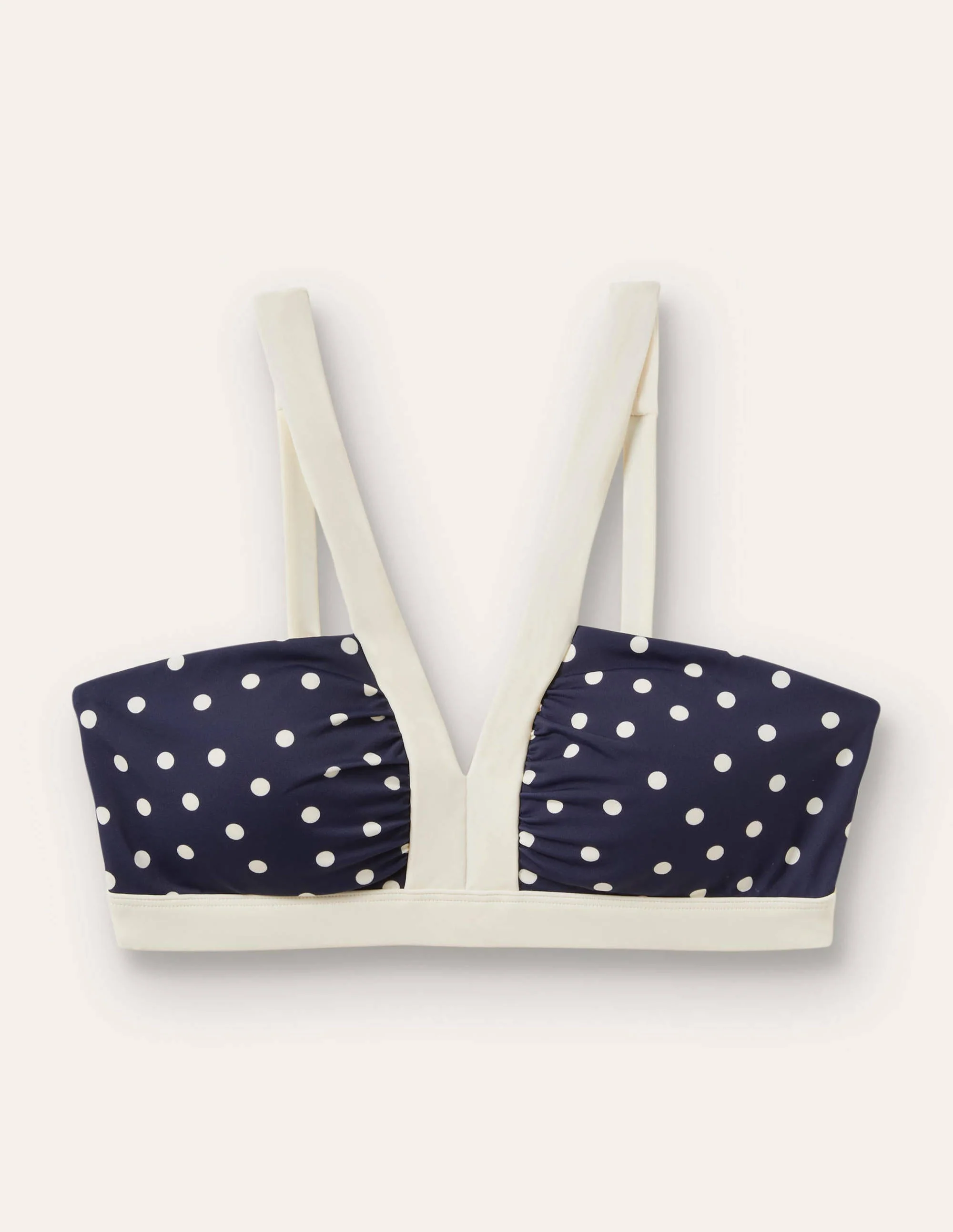 Corsica Bikinioberteil mit V-Ausschnitt-Französisches Navy, Pünktchen - Image 6