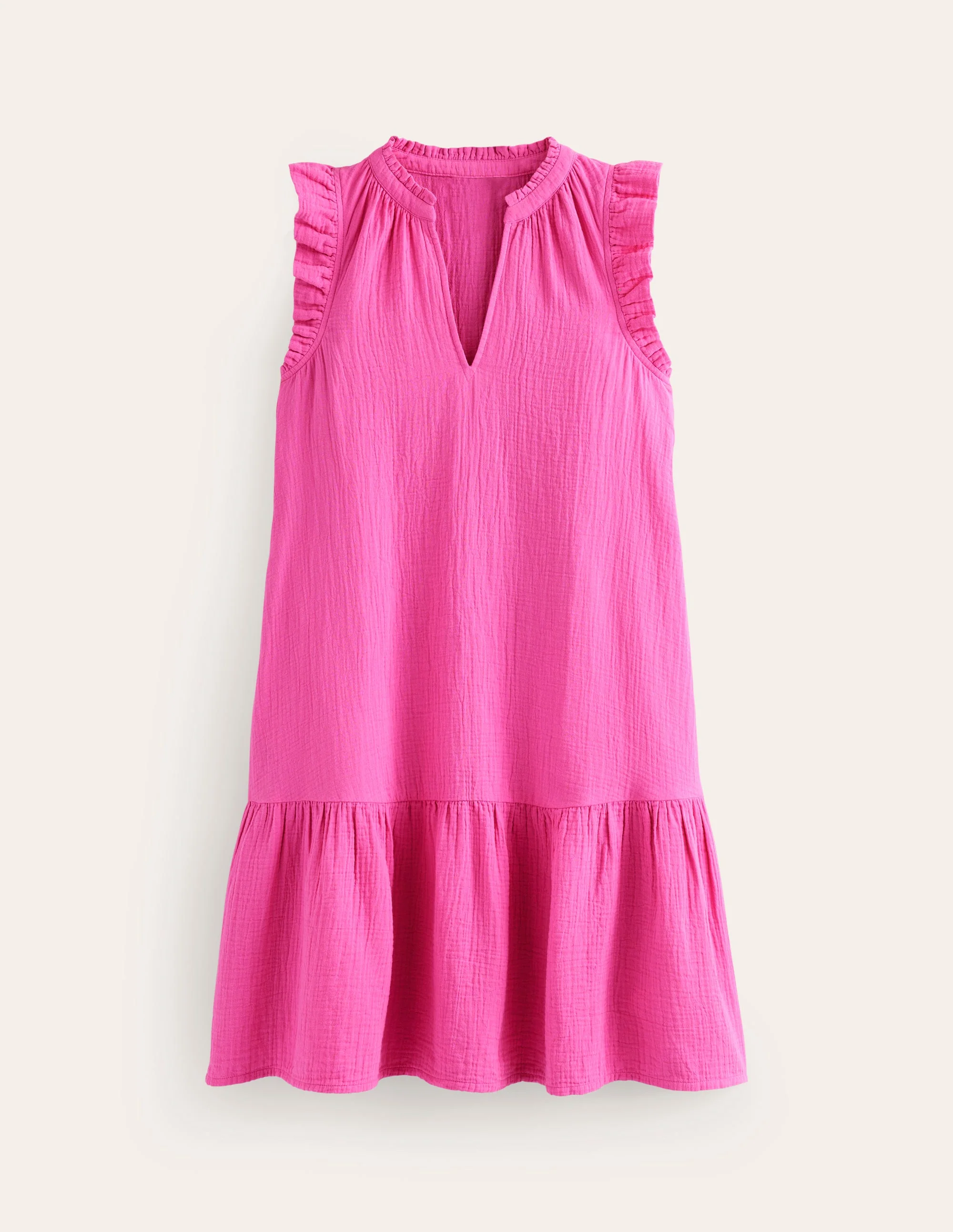Daisy Kurzes Doppeltuch-Kleid-Farbenfrohes Stiefmütterchen - Image 5