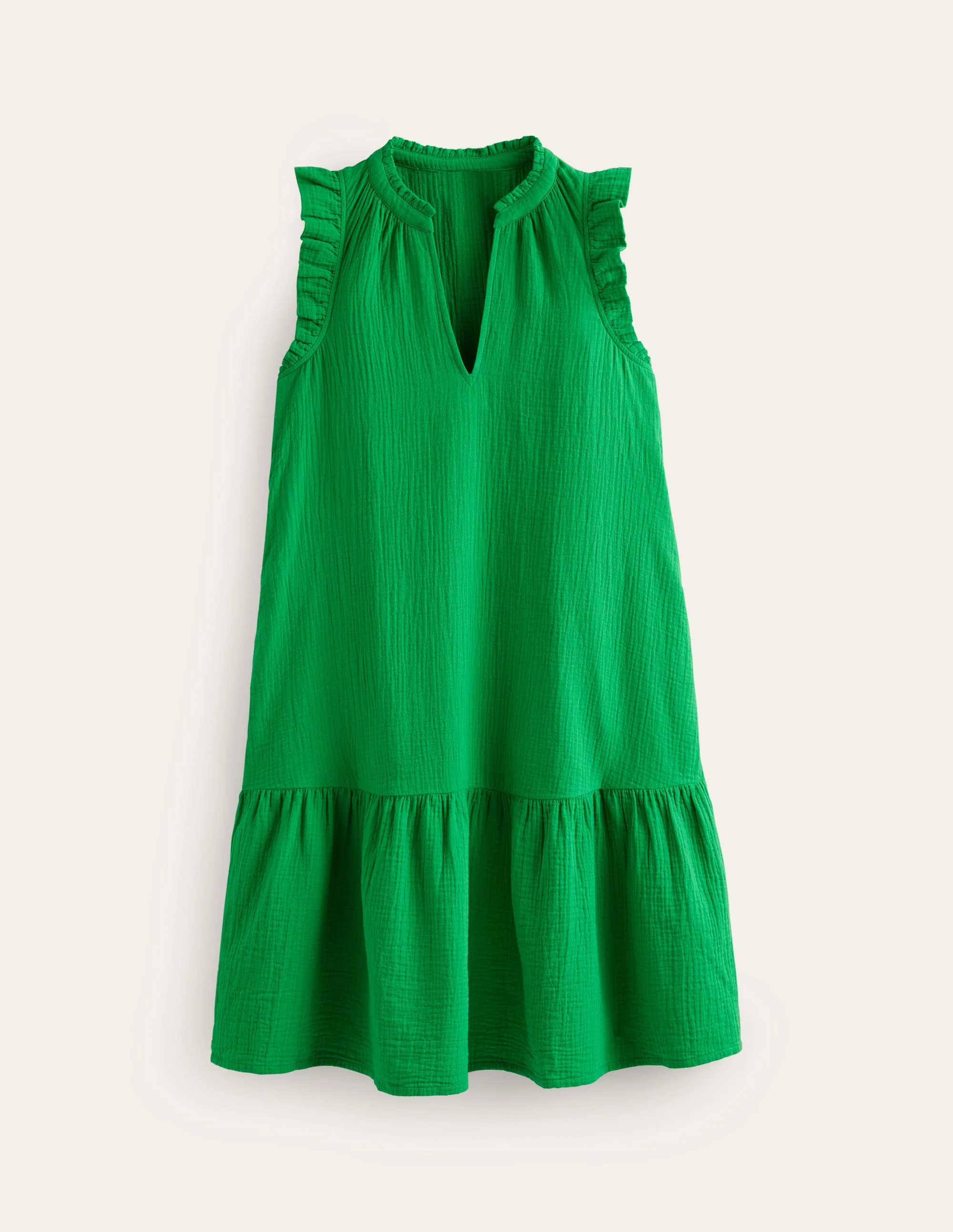 Daisy Kurzes Doppeltuch-Kleid-Kelly Grün - Image 6
