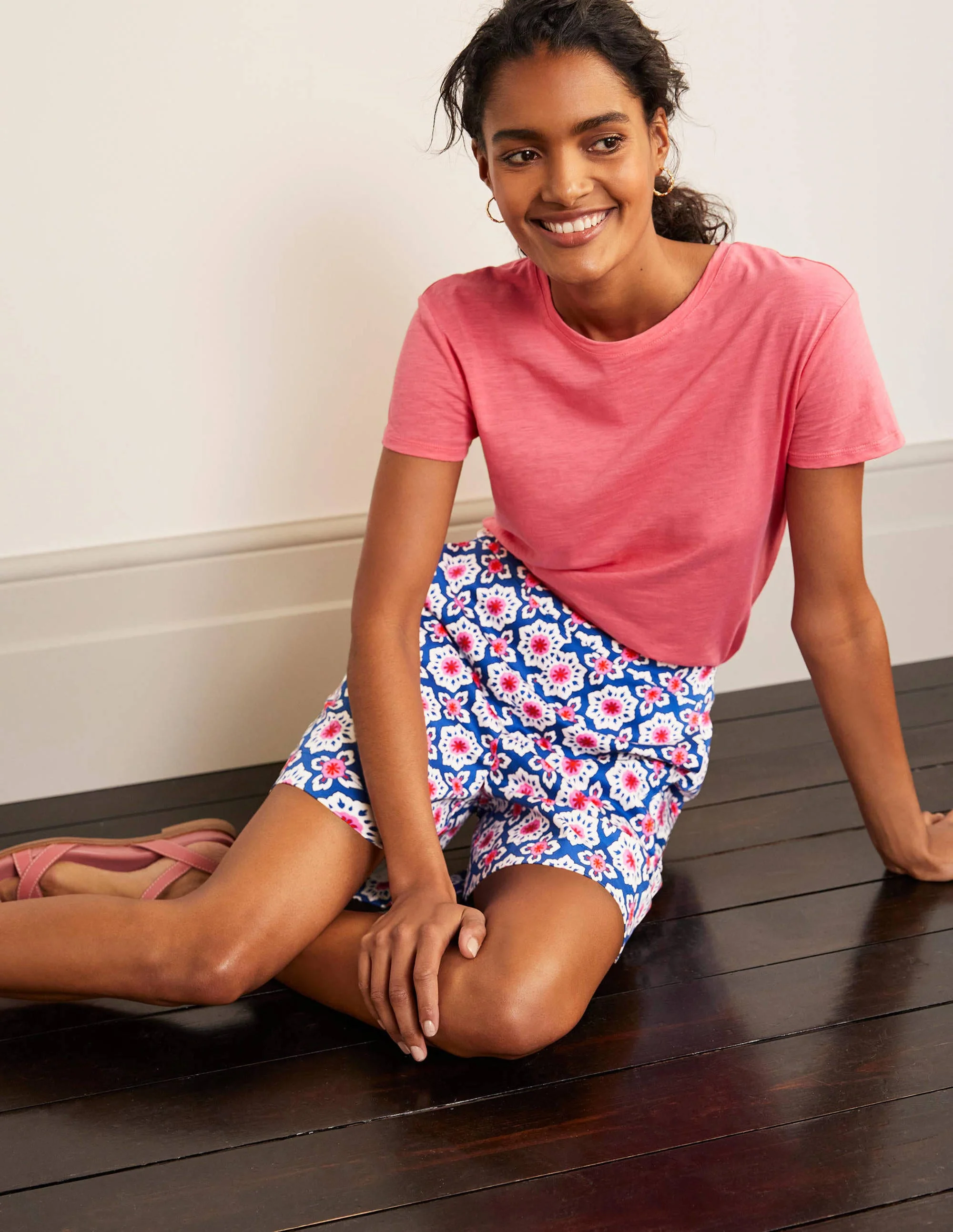 Danby Shorts zum Hineinschlüpfen-Gipfelblau, Mosaikmuster