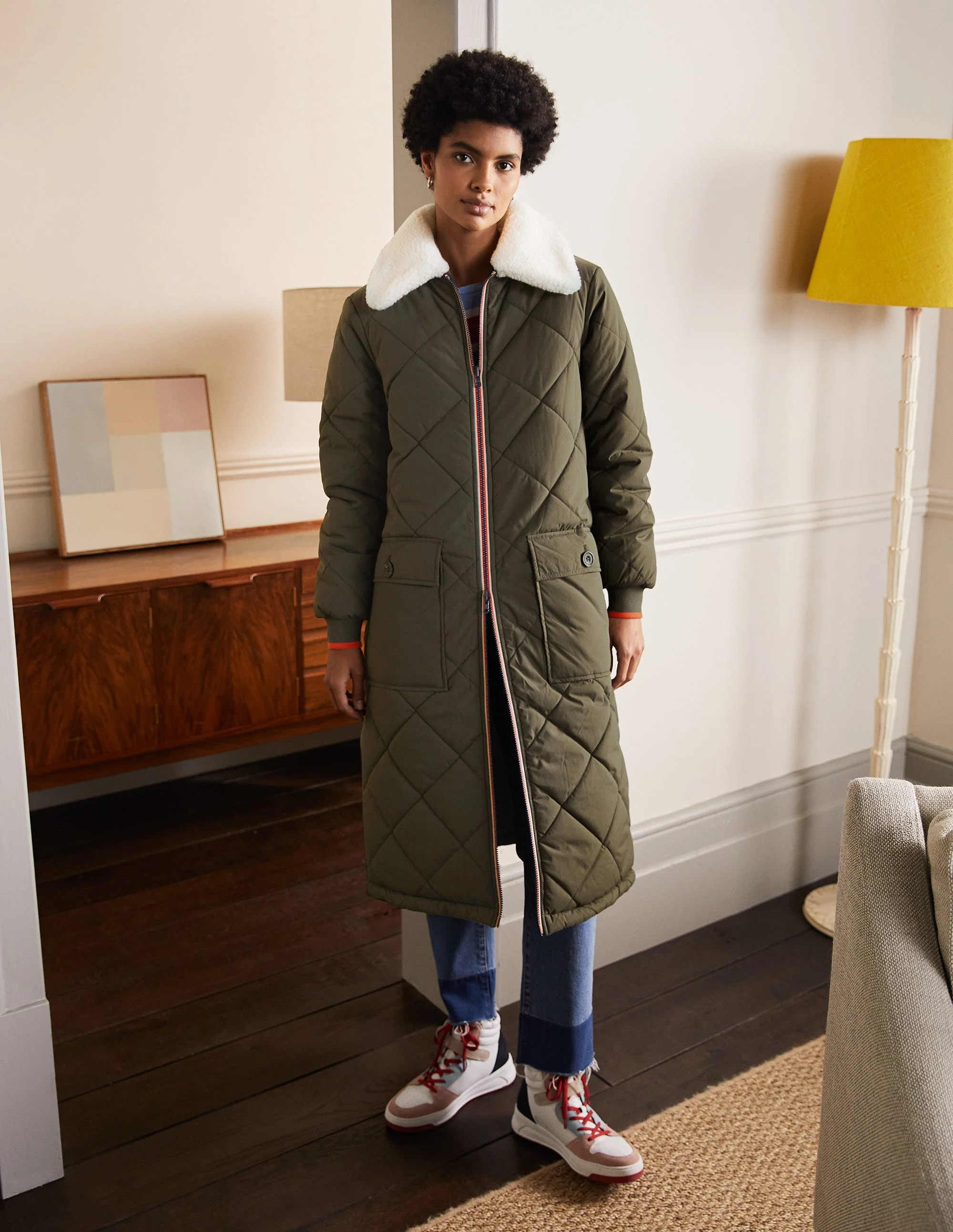 Danby Steppmantel-Khaki - Image 4