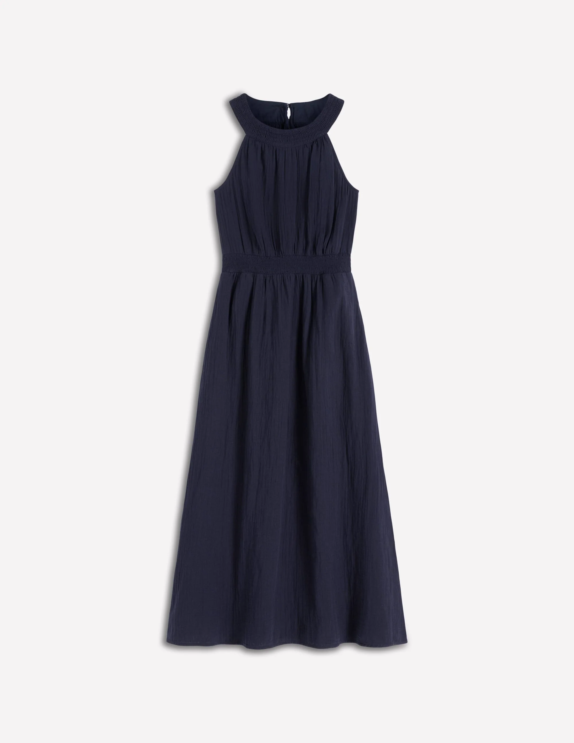 Daphne Doppeltuch-Kleid-Marineblau - Image 5