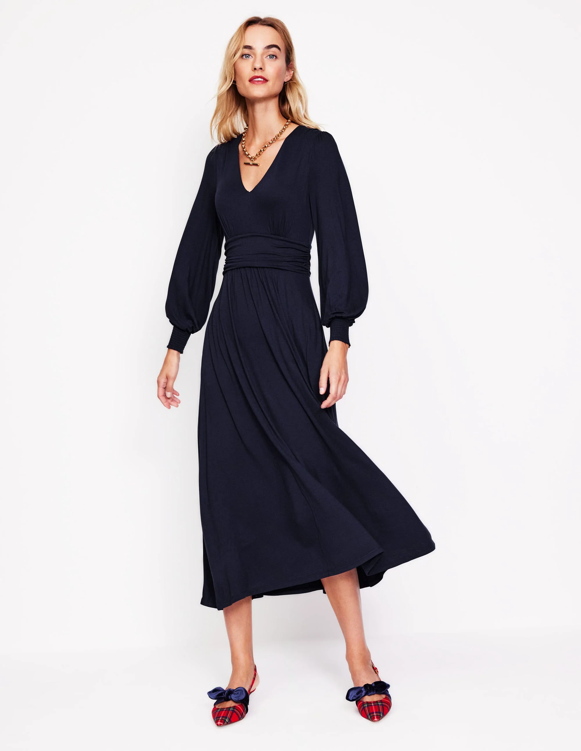 Daphne Maxikleid aus Jersey-Aqua Marine Marl - Image 4