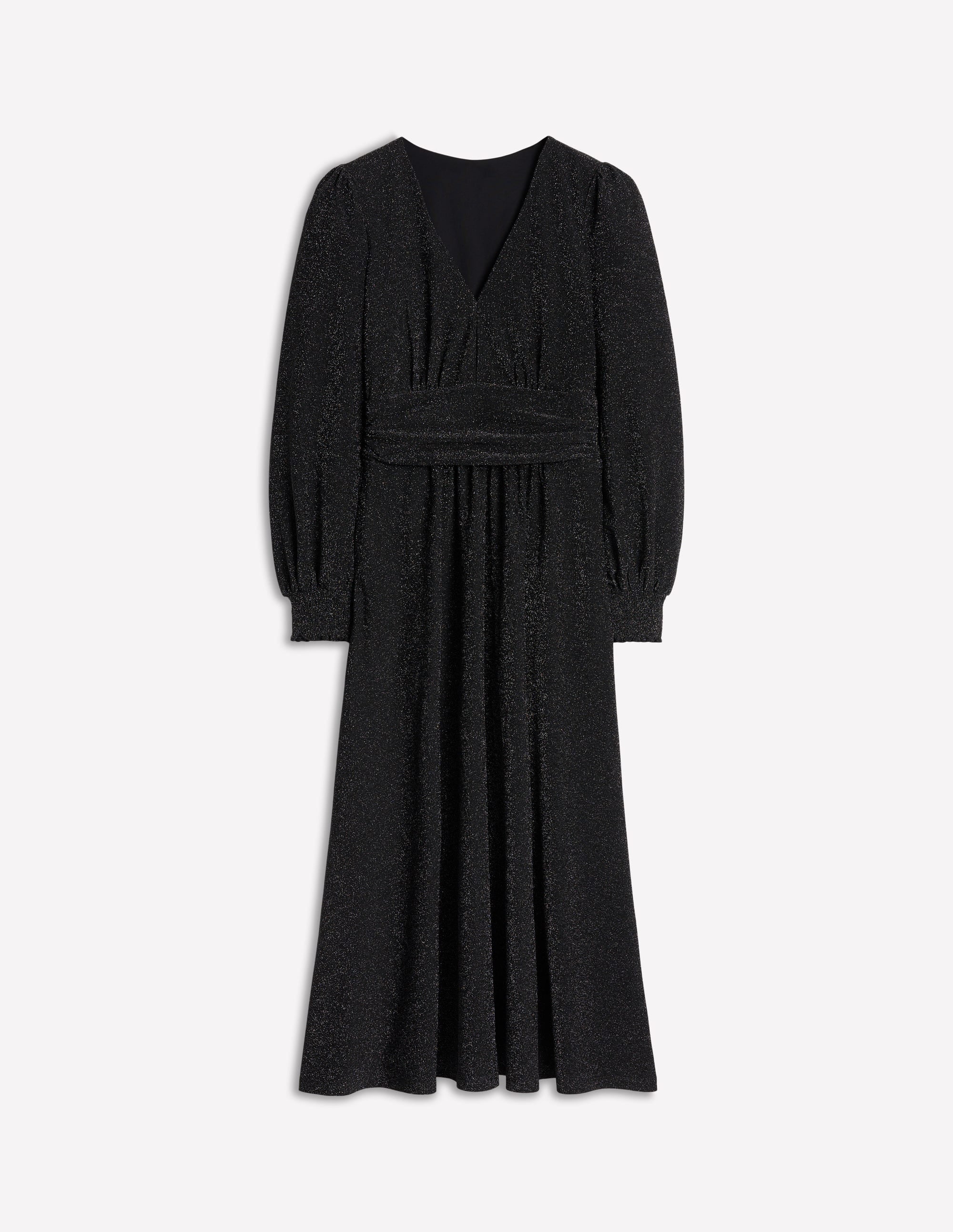 Daphne Midikleid in Metallic-Optik-Schwarz - Image 7