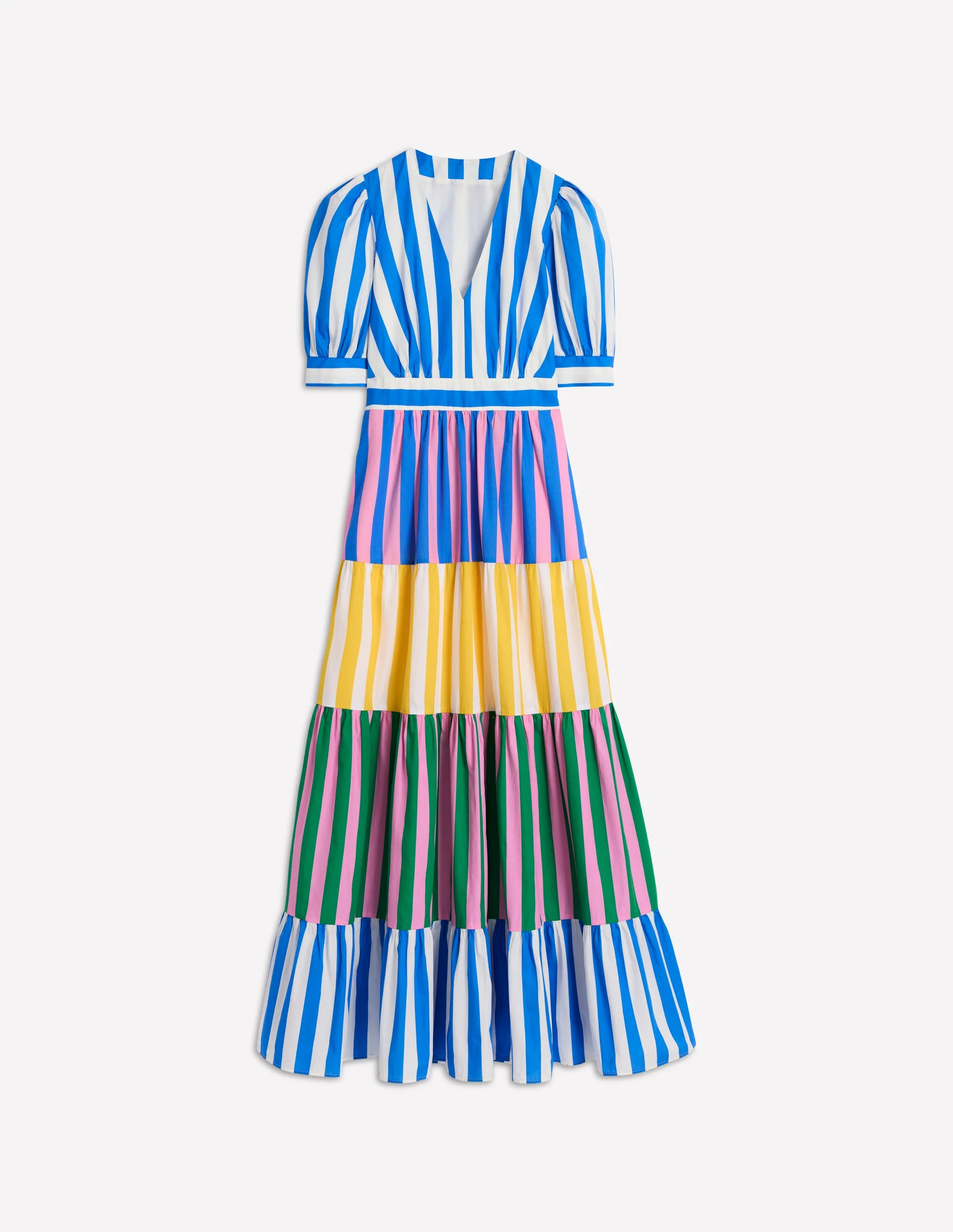 Das Bella Kleid-Eisvogelblau Streifen - Image 7