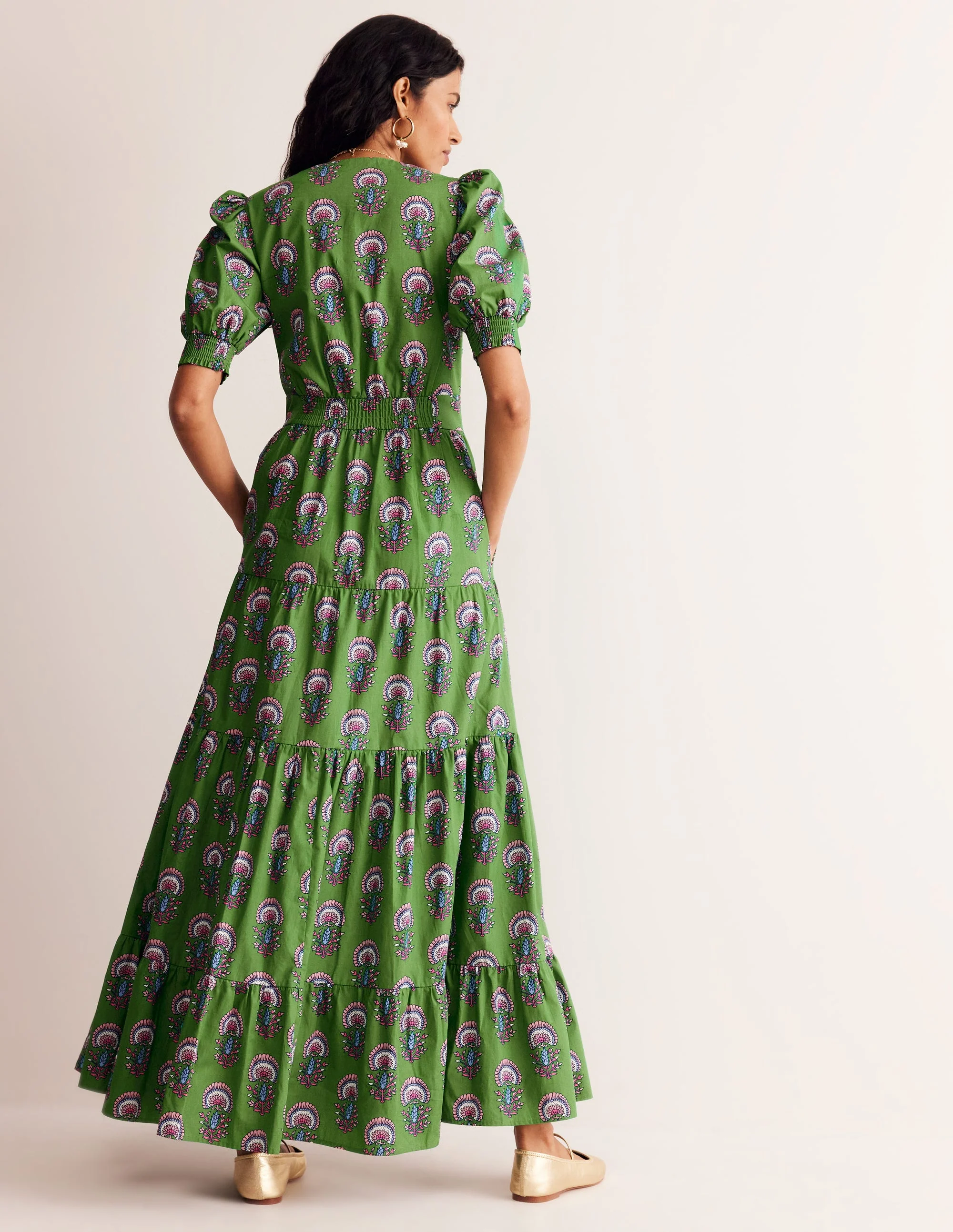 Das Bella Kleid-Grünes Tamburin, Passionsfrucht Knospe - Image 4