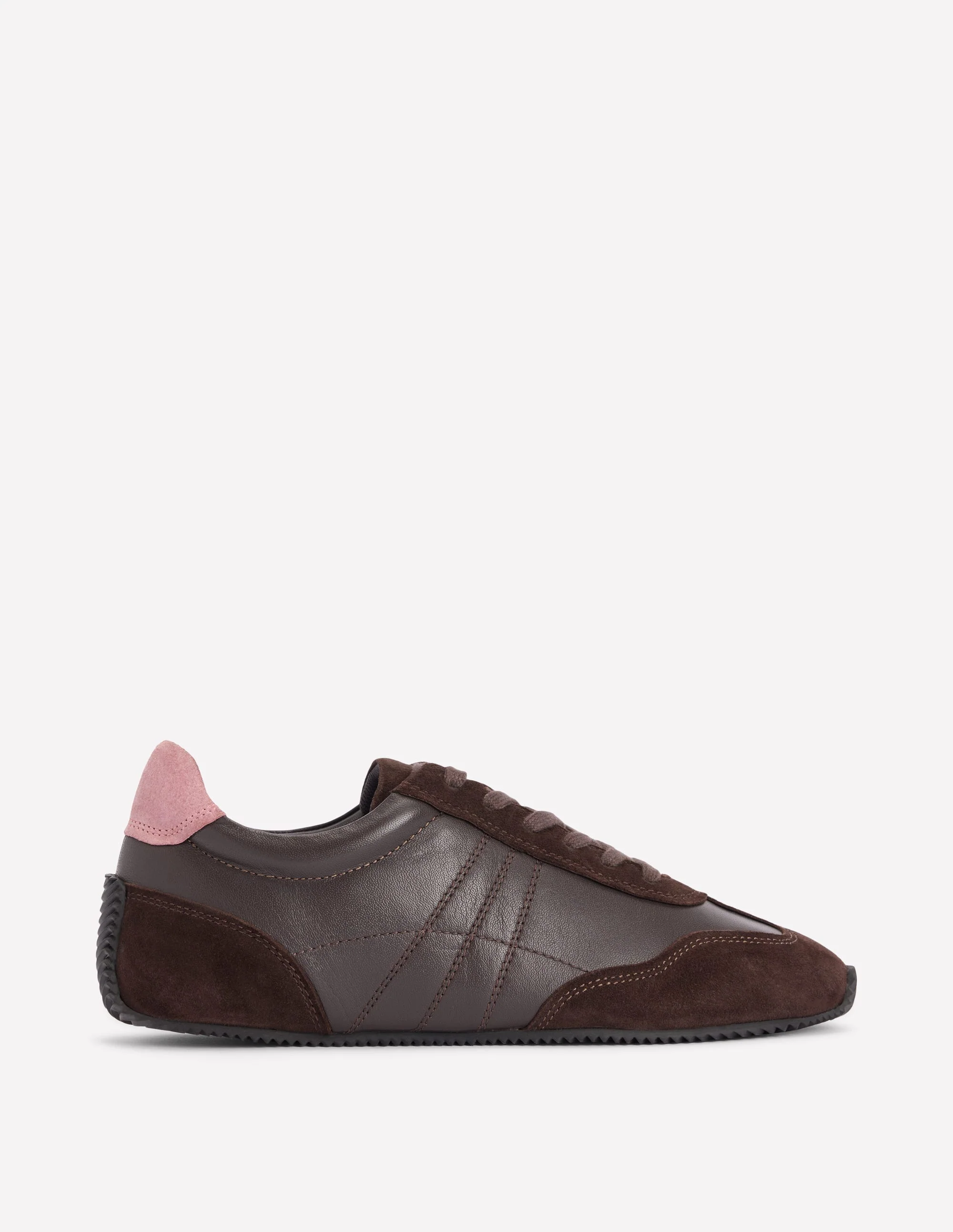 Delphine Sneaker mit schmaler Sohle-Schoko