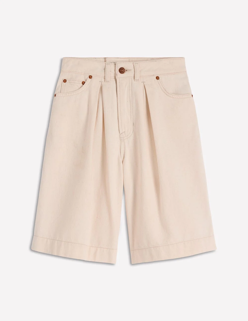 Denim-Bermudashorts-Beige - Image 6