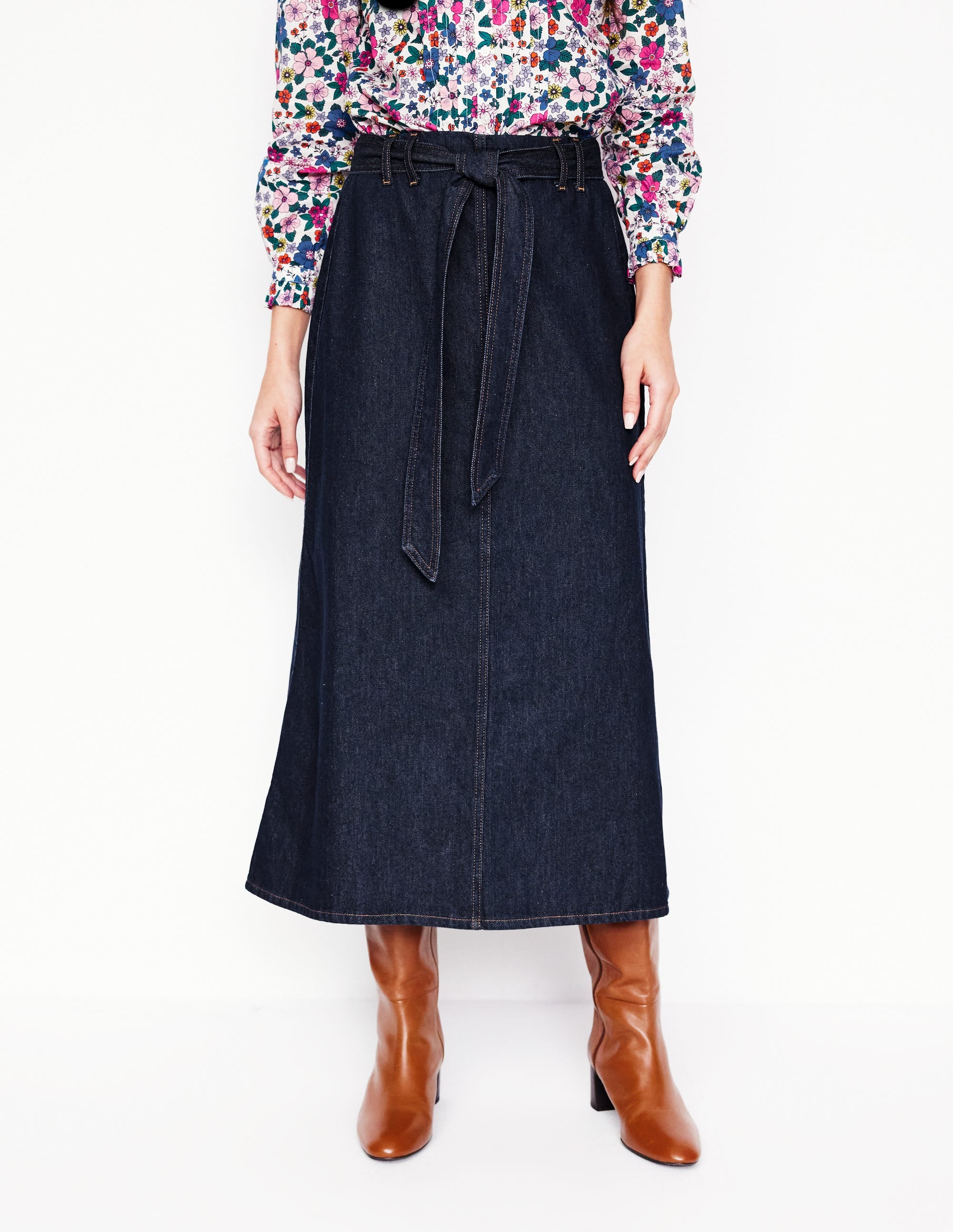 Denim-Maxirock-Indigo Waschung - Image 5