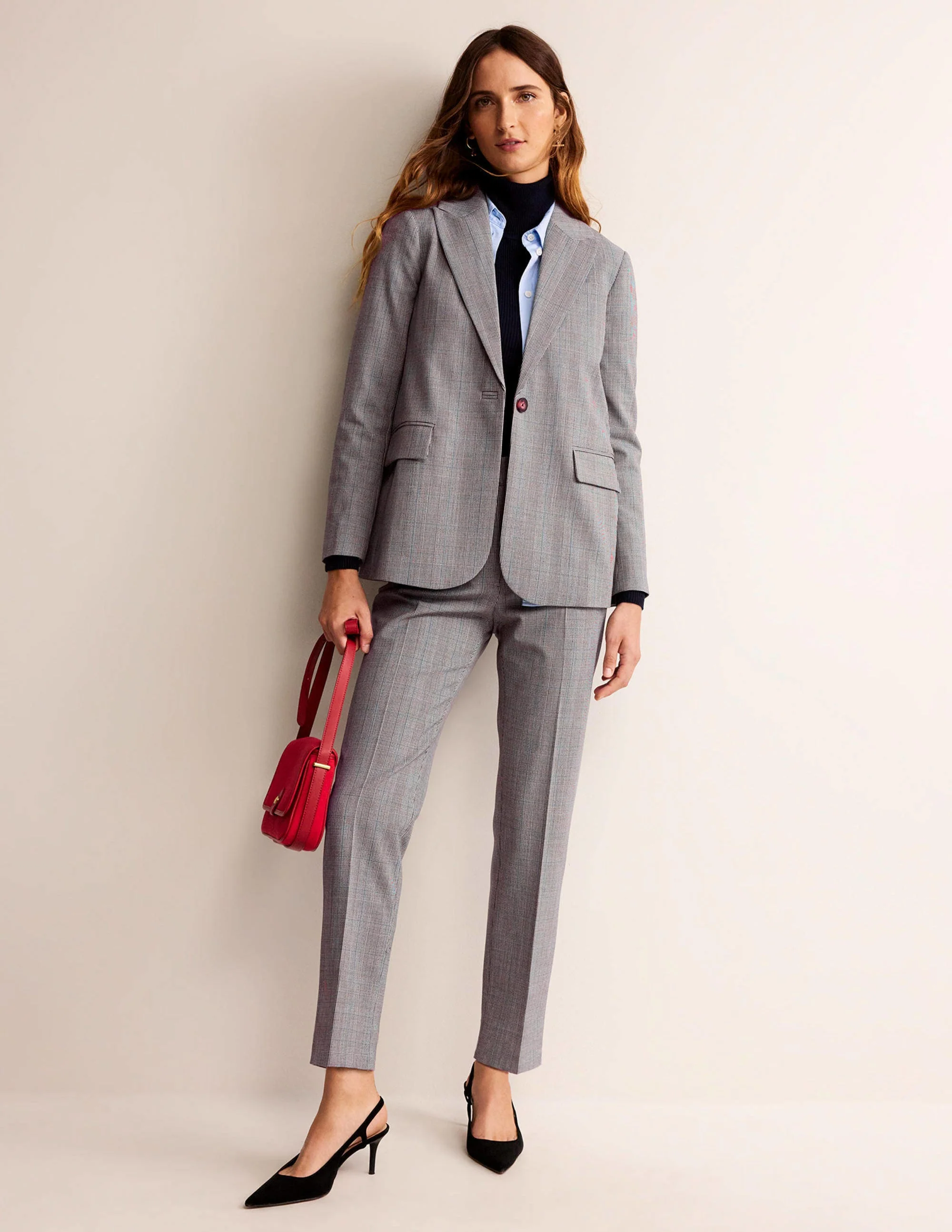 Der Bloomsbury Woll-Blazer-NATURWEIß, ANTHRAZIT UND BLAU-PULVER - Image 5