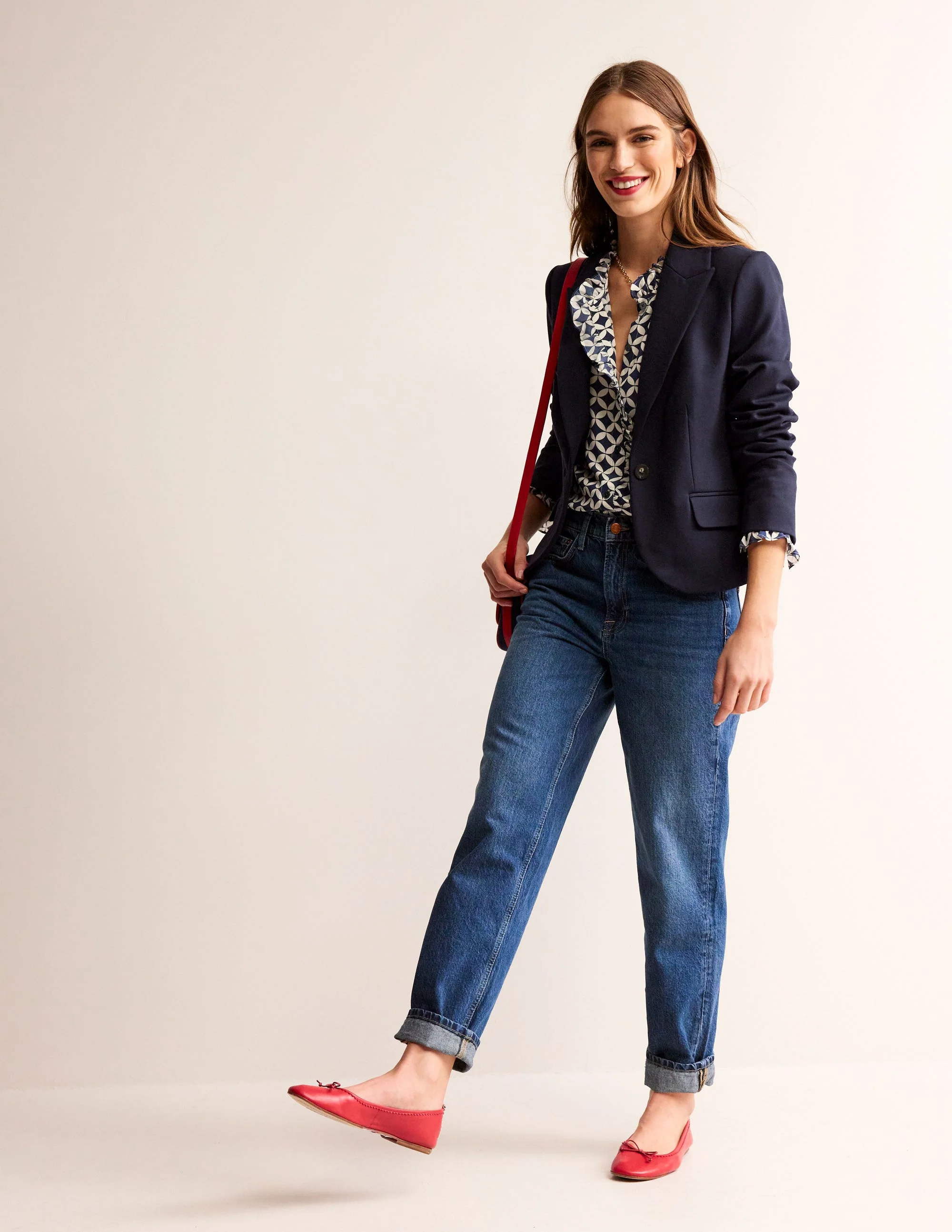 Der Canonbury Jersey-Blazer-Marineblau - Image 4