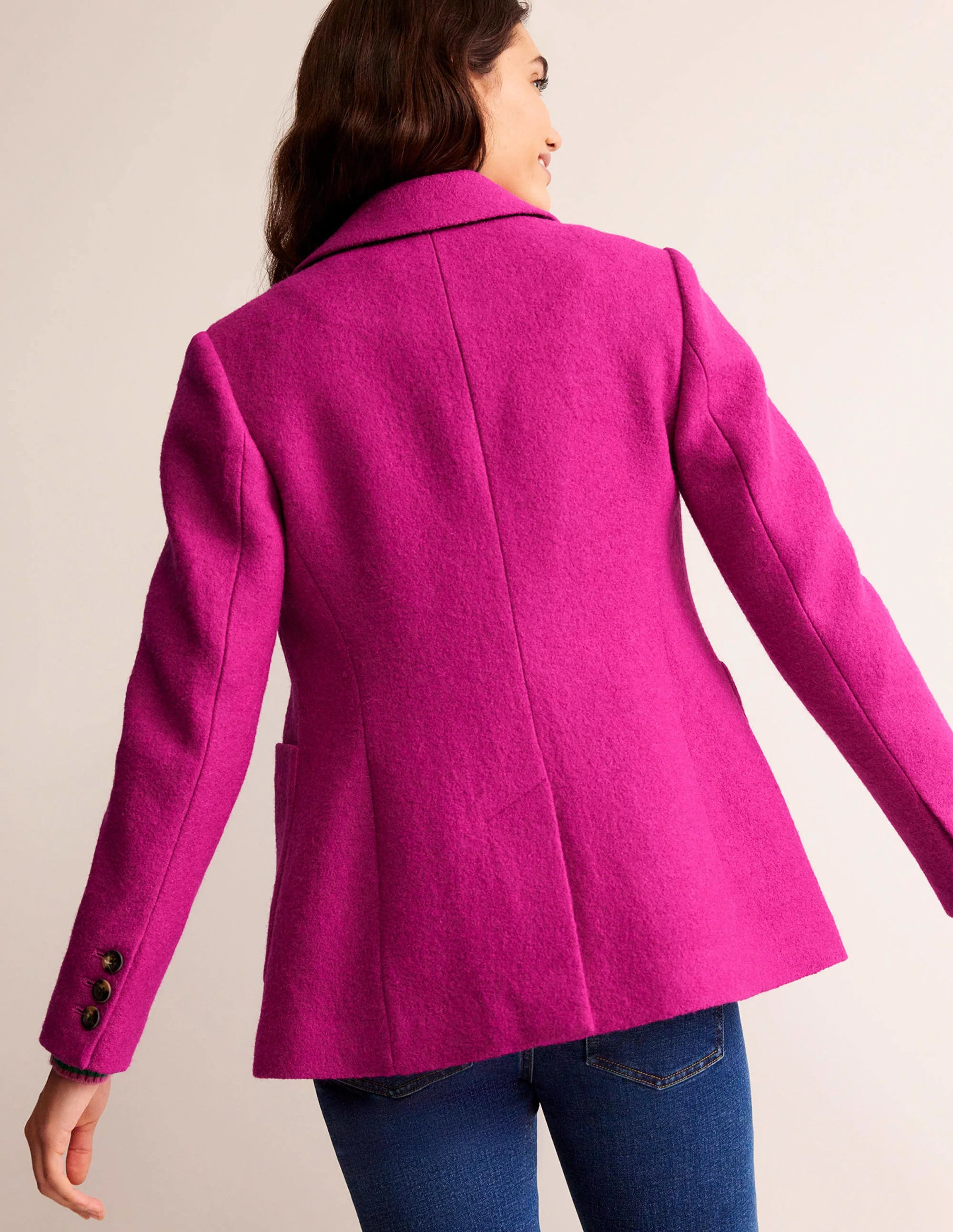Der Marylebone Blazer mit Struktur-Magenta - Image 3