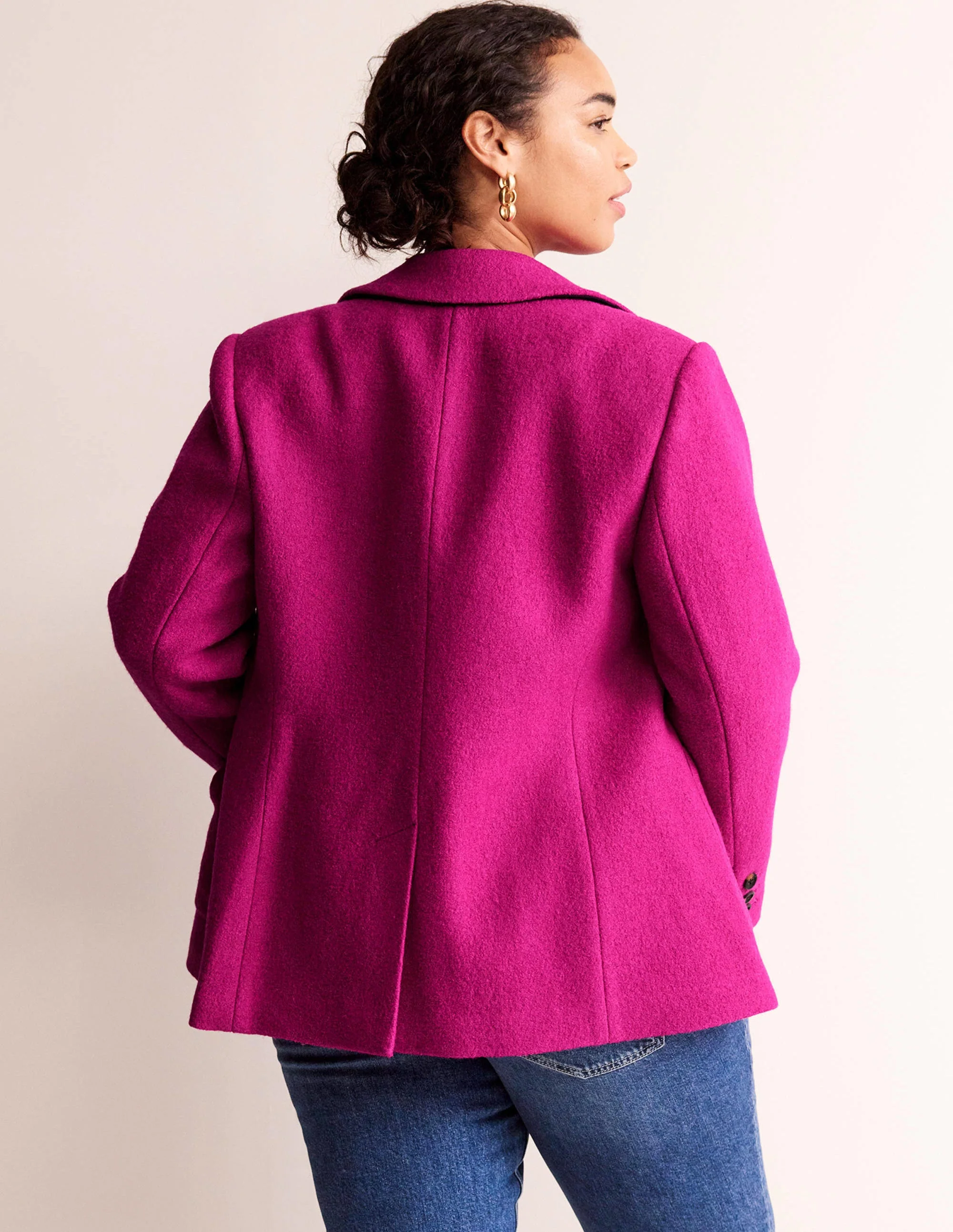 Der Marylebone Blazer mit Struktur-Magenta - Image 7